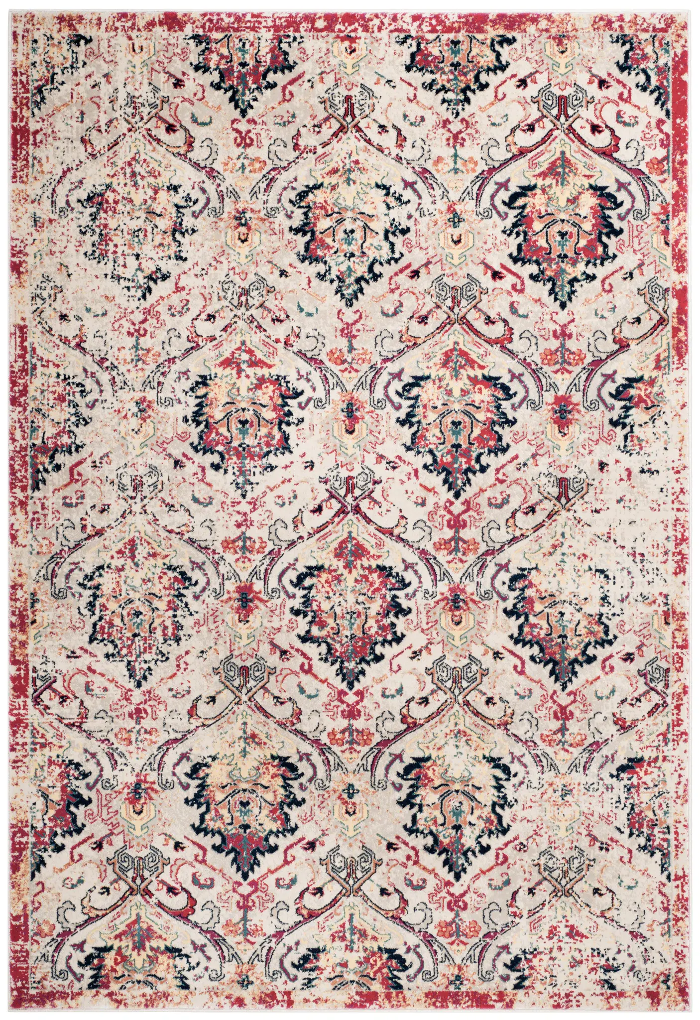 Evoke Distressed Ogee Trellis Rug
