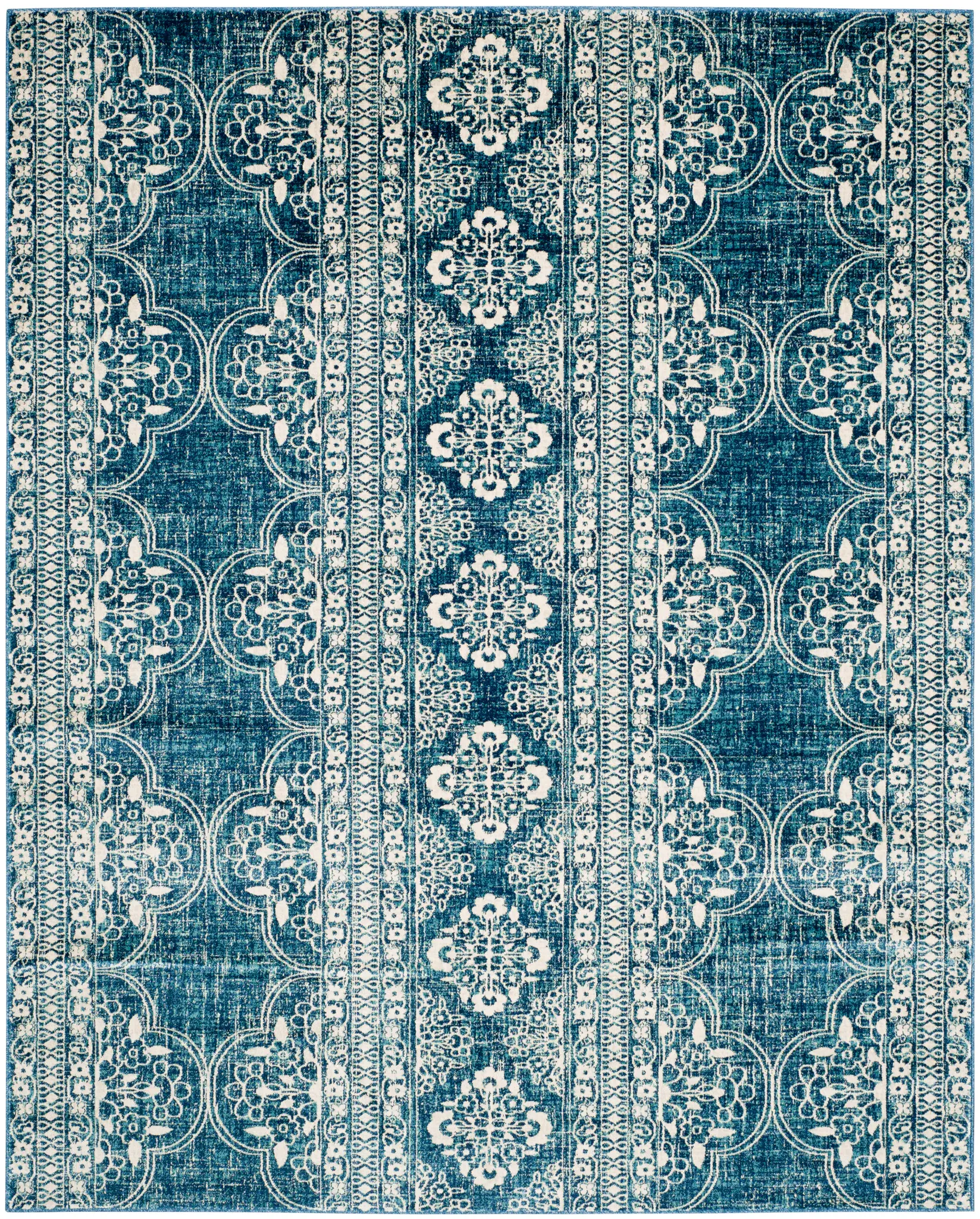 Evoke Floral Stripe Rug