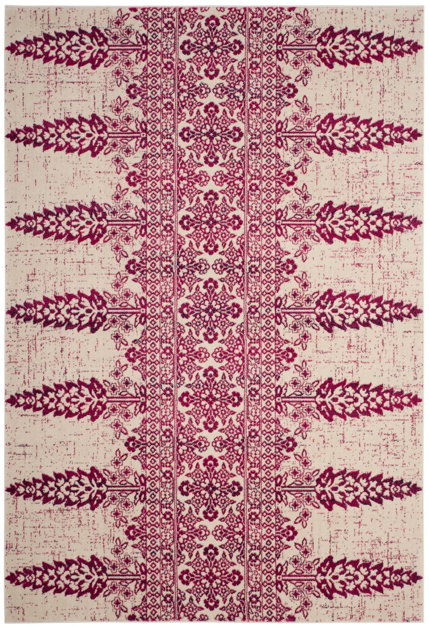 Evoke Banded Botanical Rug