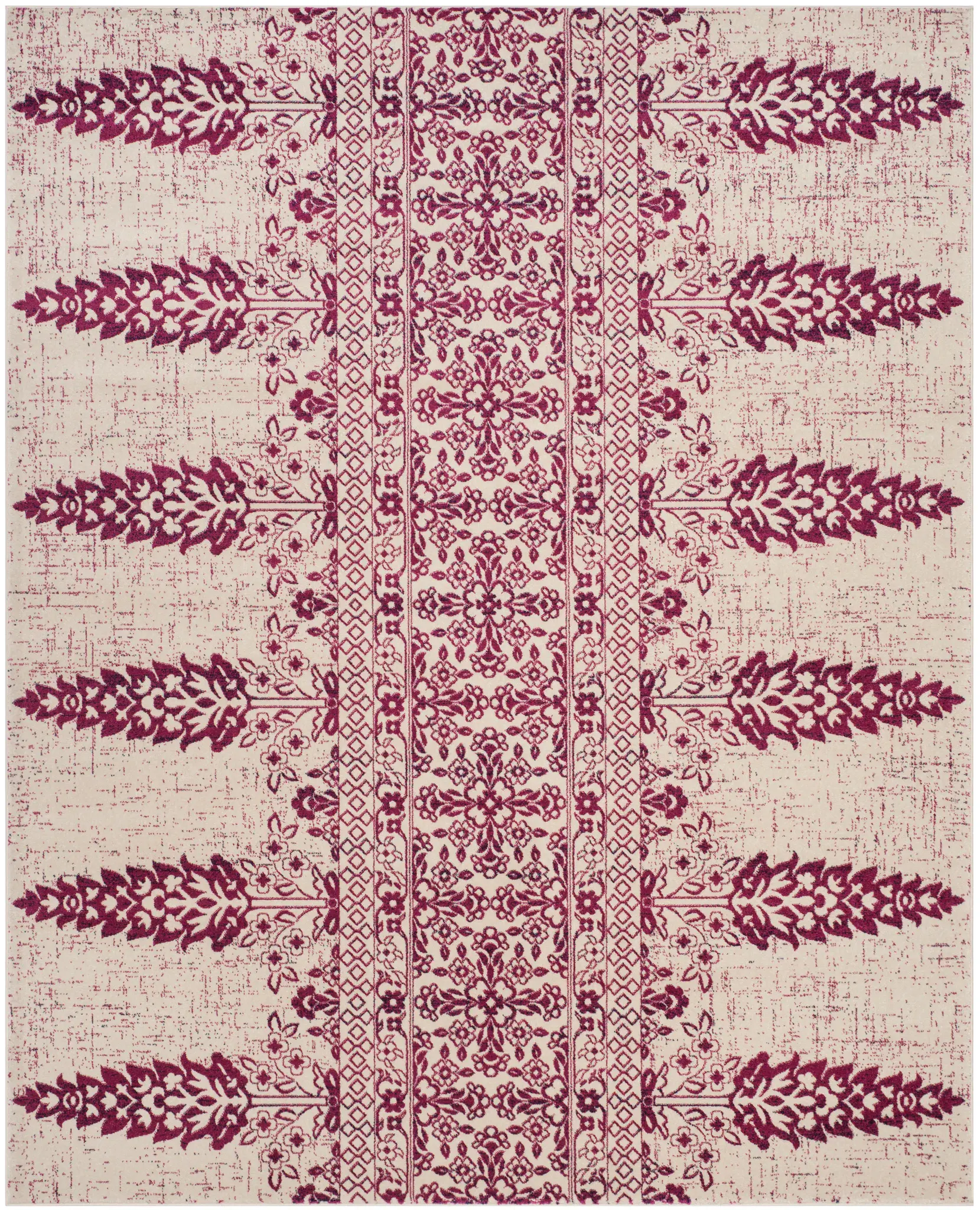 Evoke Banded Botanical Rug