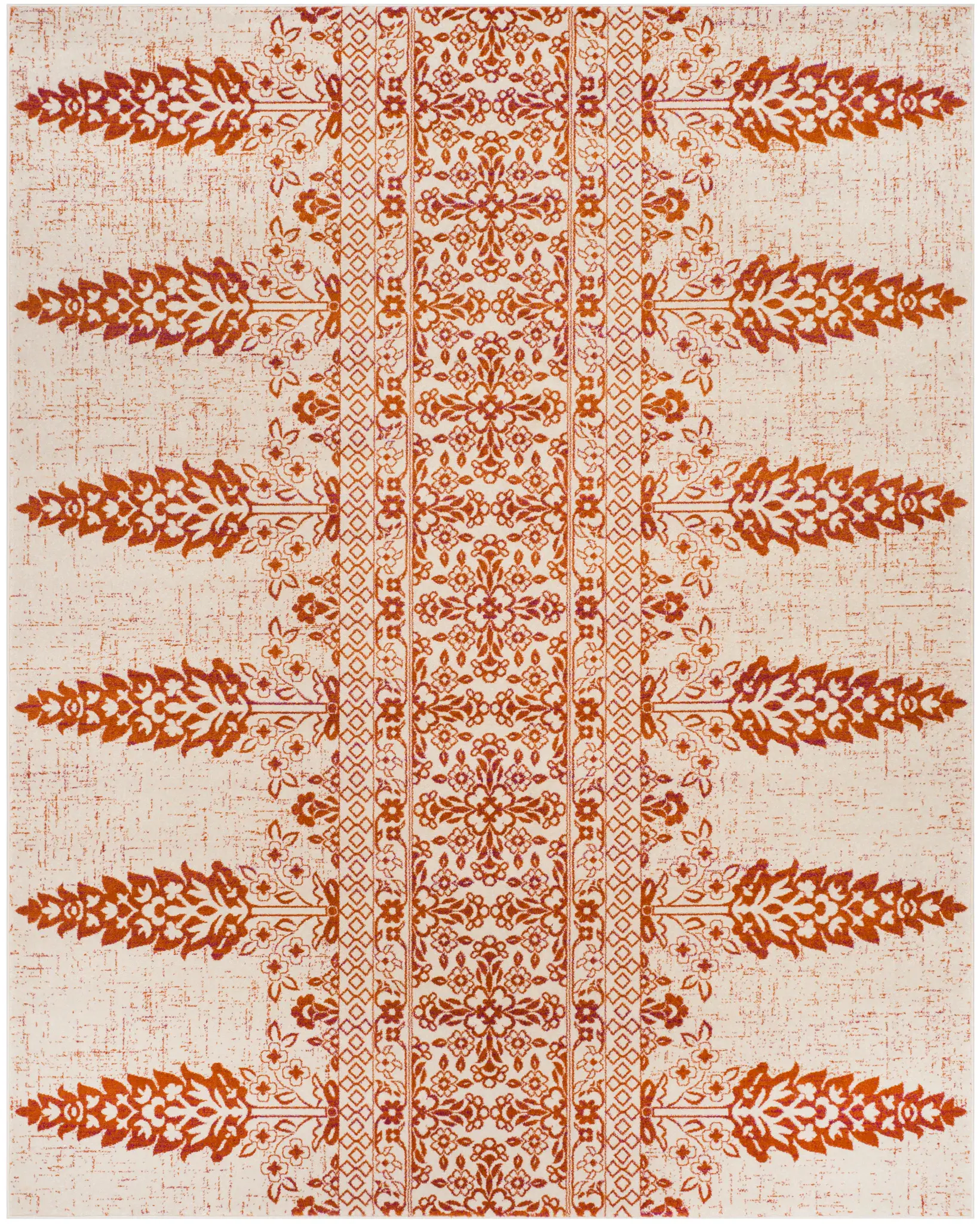 Evoke Banded Botanical Rug