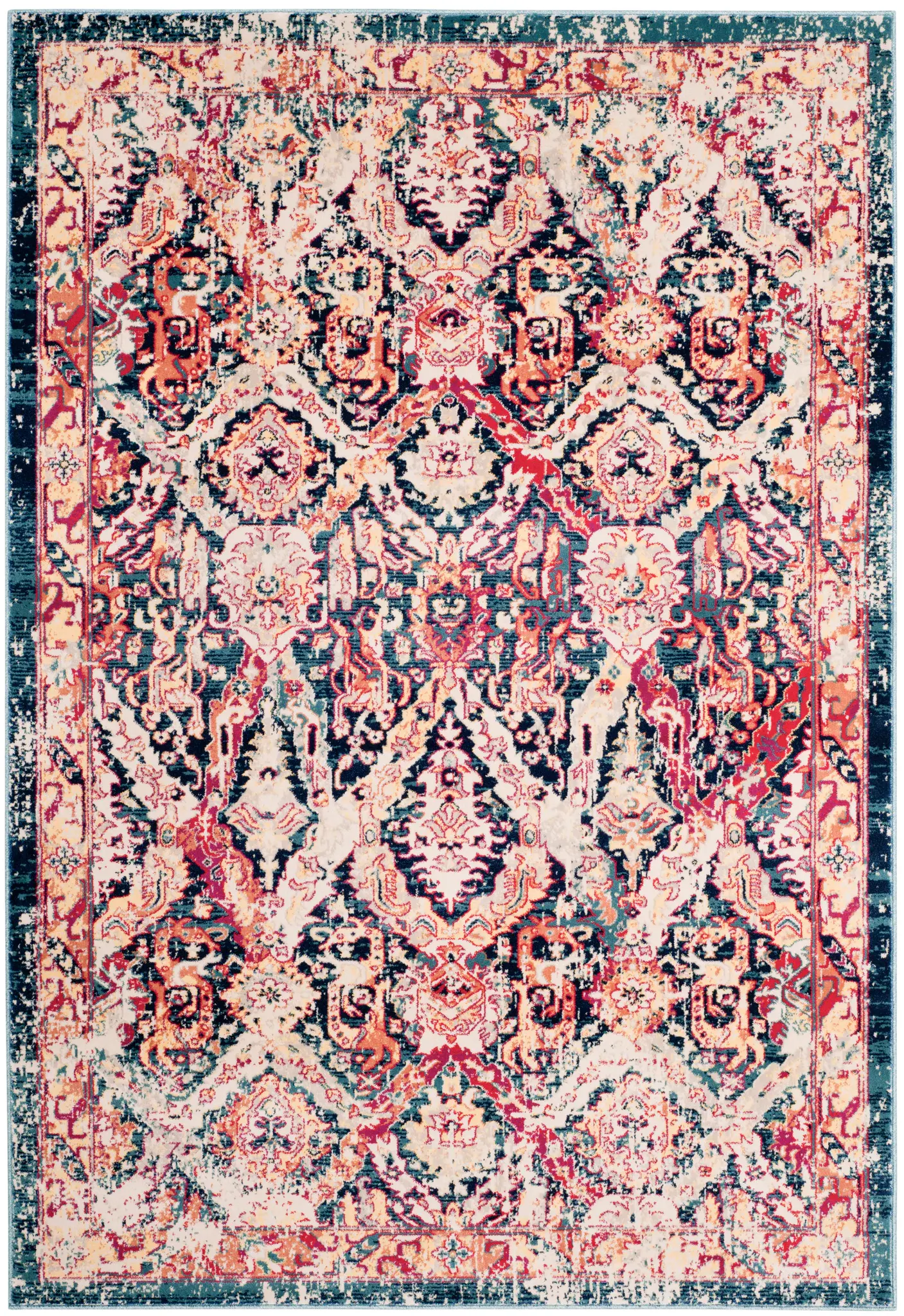 Evoke Distressed Floral Rug
