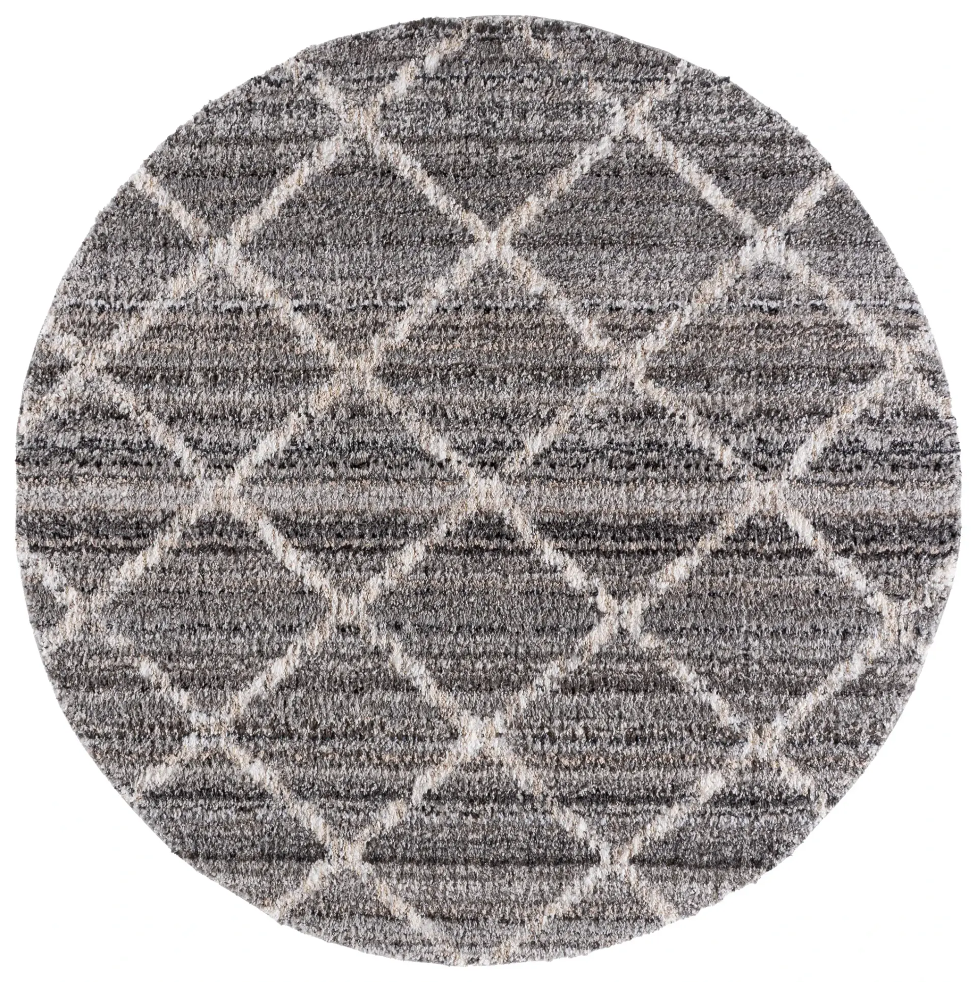 Everett Diamond Trellis Shag Rug