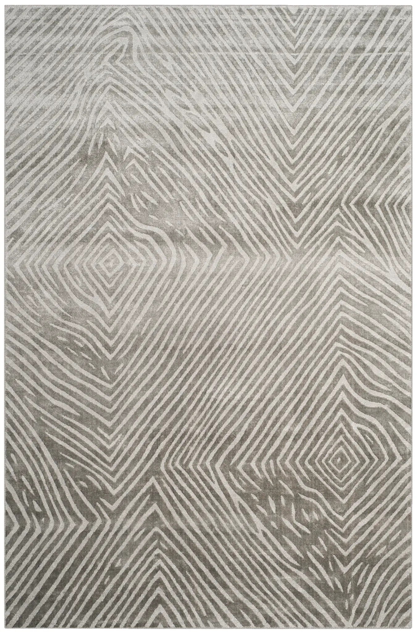 Expression Concentric Diamond Hand-Woven Rug