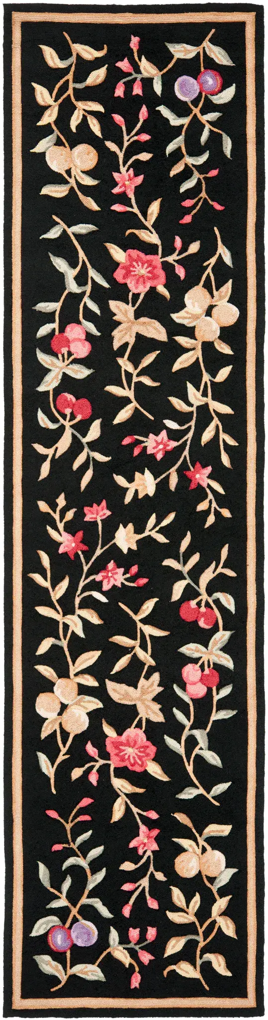 Easy Care Morning Garden Floral Hand-Hooked Rug