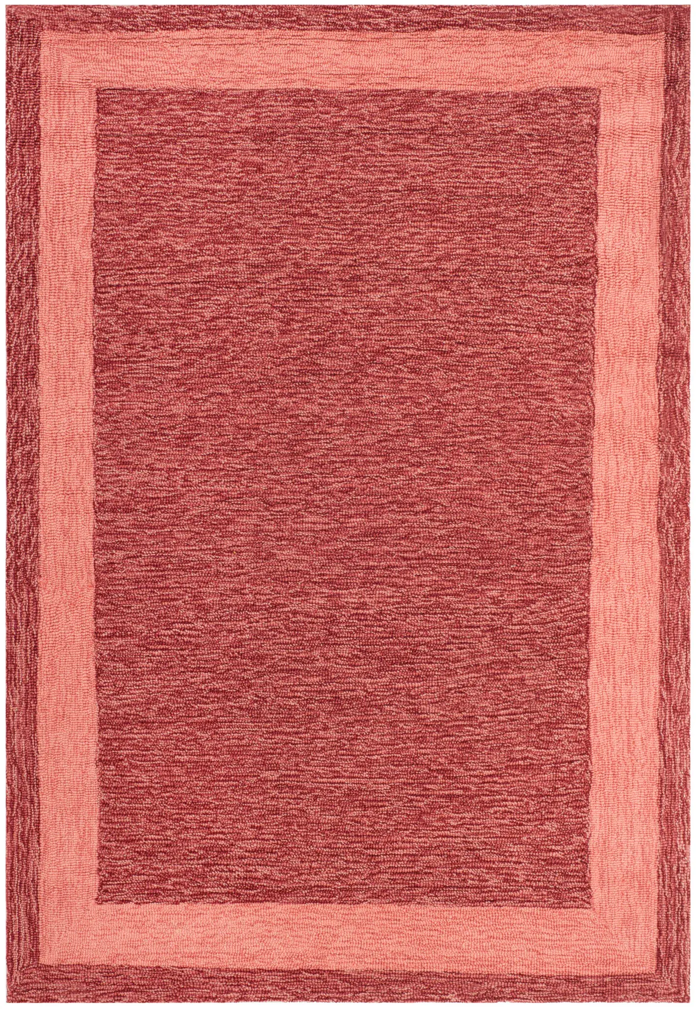 Easy Care Bordered Hand-Hooked Rug