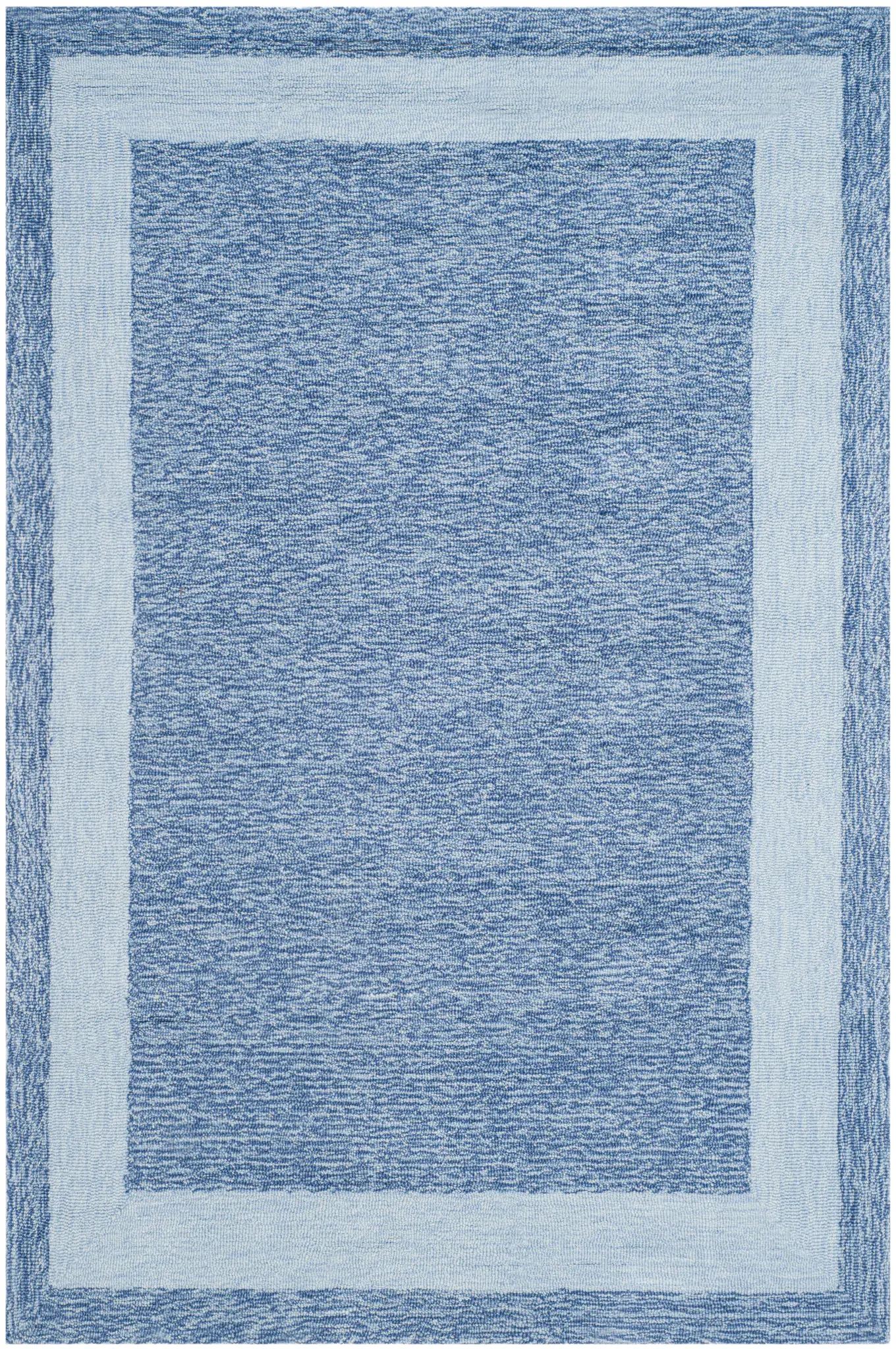 Easy Care Bordered Hand-Hooked Rug