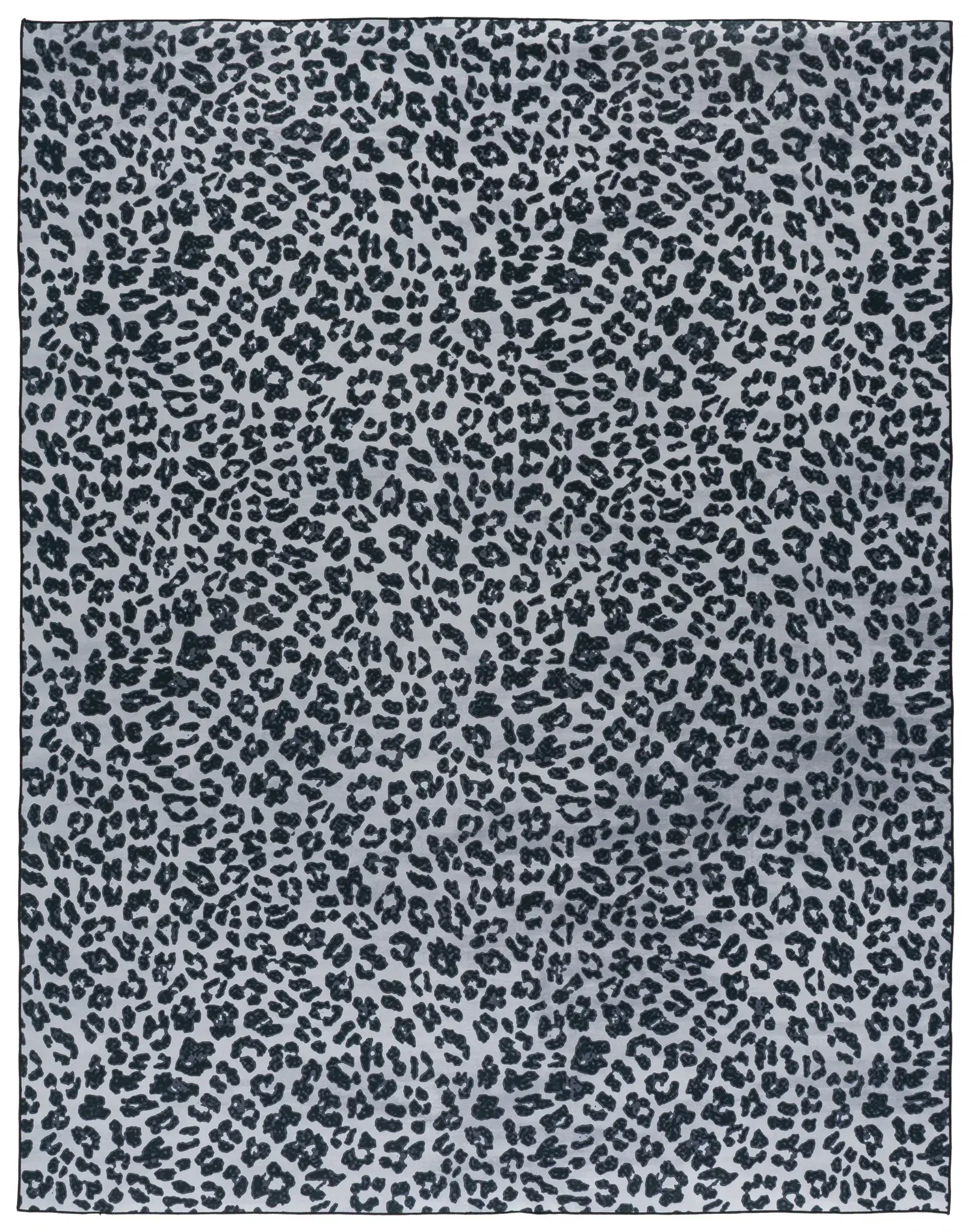 Faux Hide Glam Leopard Washable Rug
