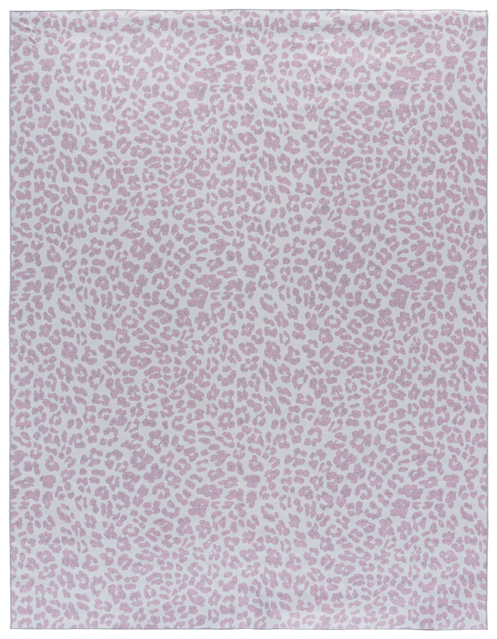 Faux Hide Glam Leopard Washable Rug