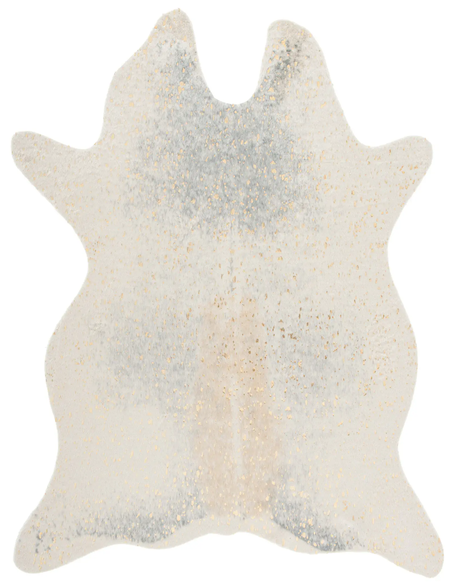 Faux Cowhide Abstract Rug