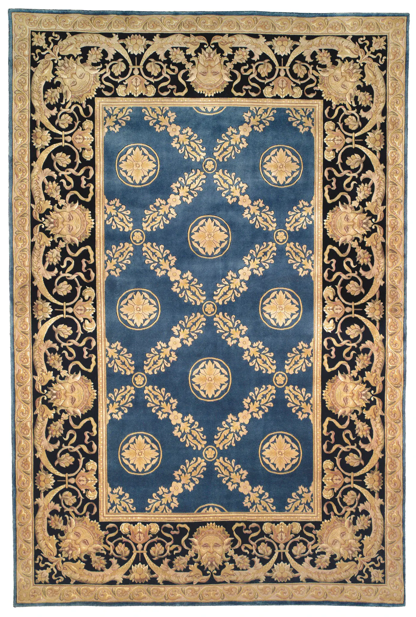 Florence Medallion Hand-Knotted Wool Rug