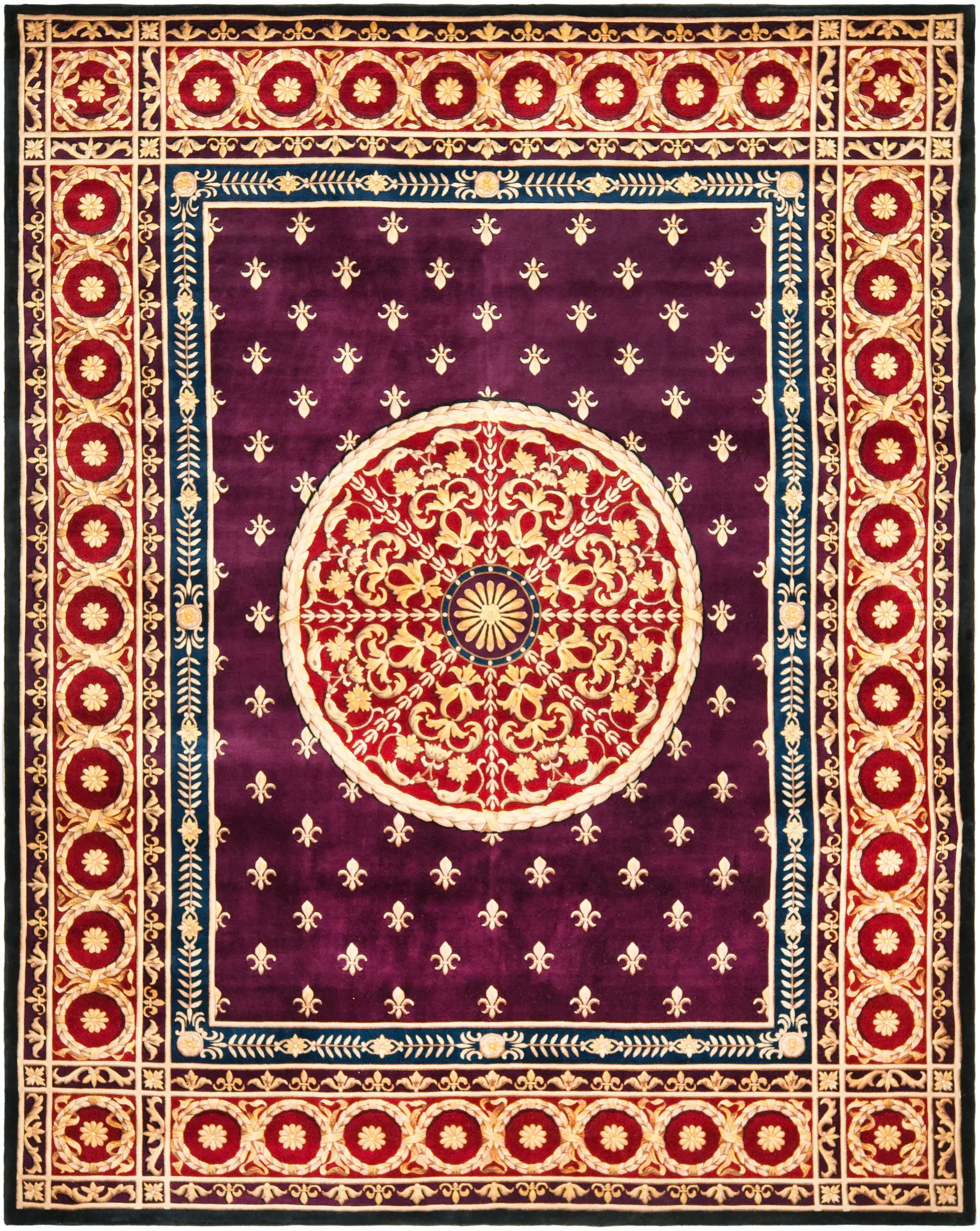 Florence Medallion Hand-Knotted Wool Rug
