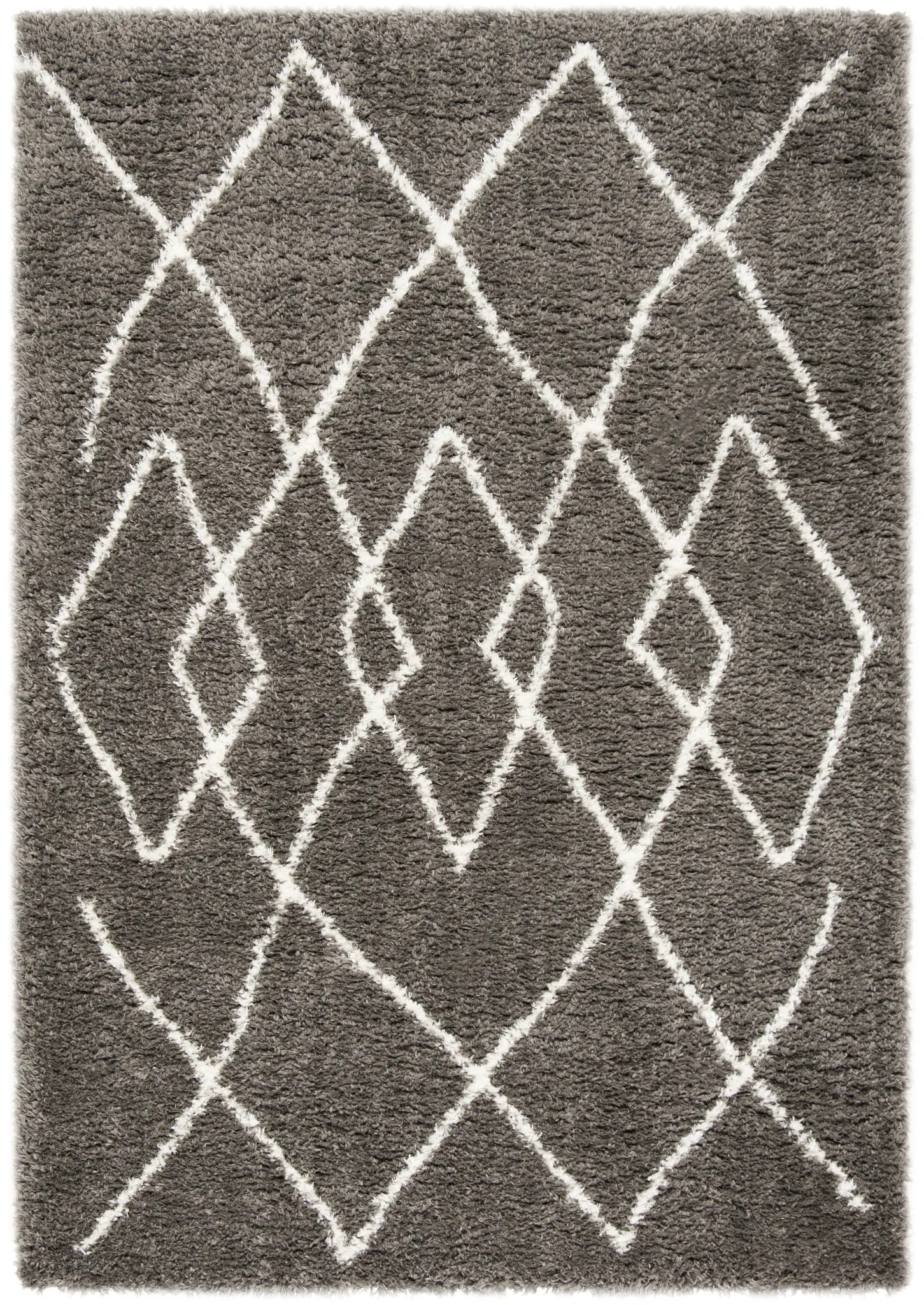 Flokati Abstract Diamond Shag Rug