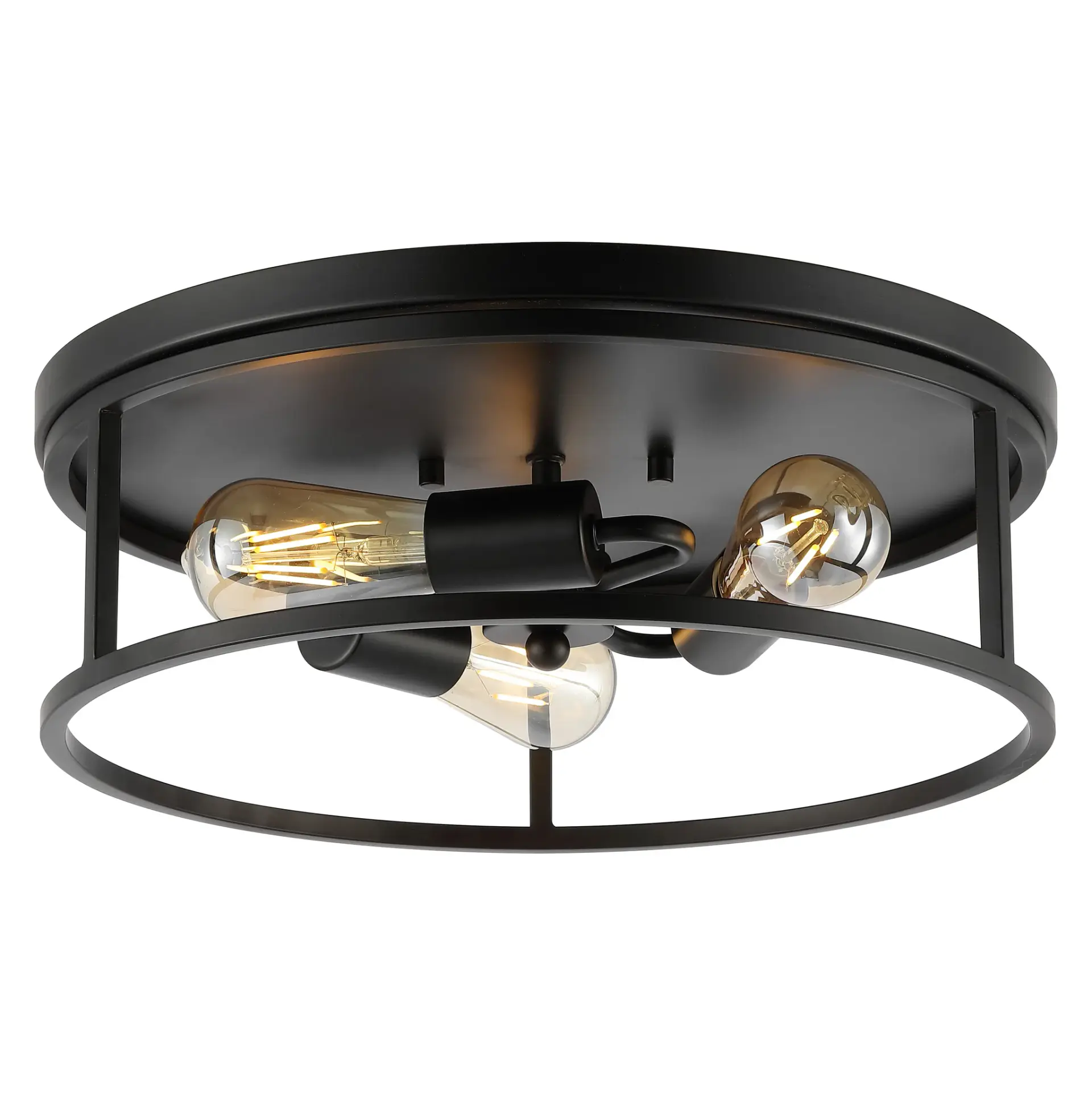 Broux Three-Light Flush Mount