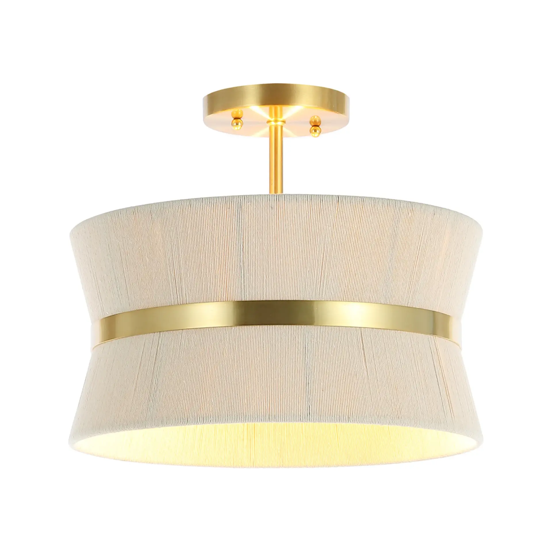 Desert Three-Light Semi-Flush Mount