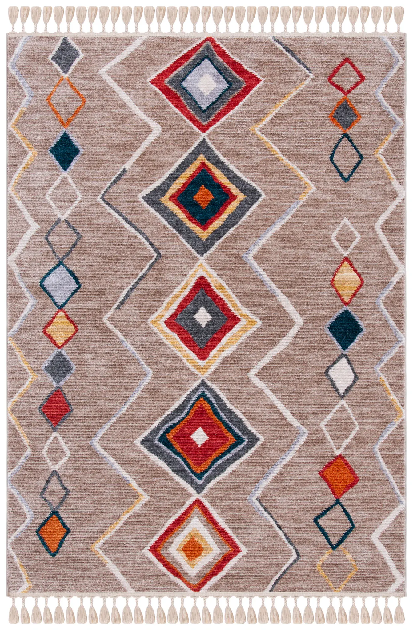 Farmhouse Bohemian Diamond Rug