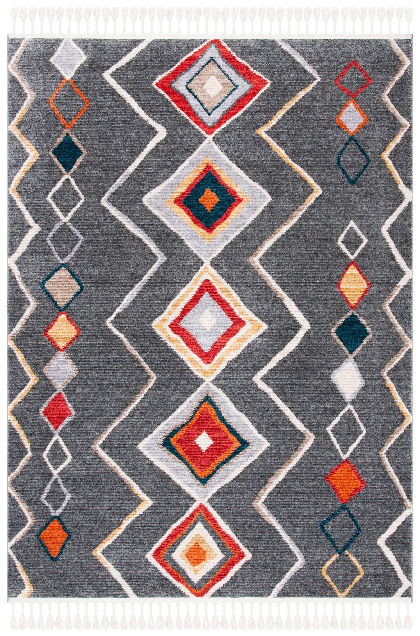 Farmhouse Bohemian Diamond Rug