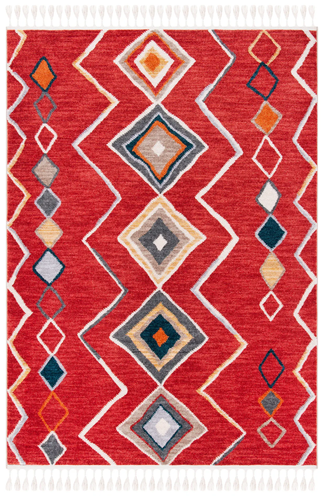 Farmhouse Bohemian Diamond Rug