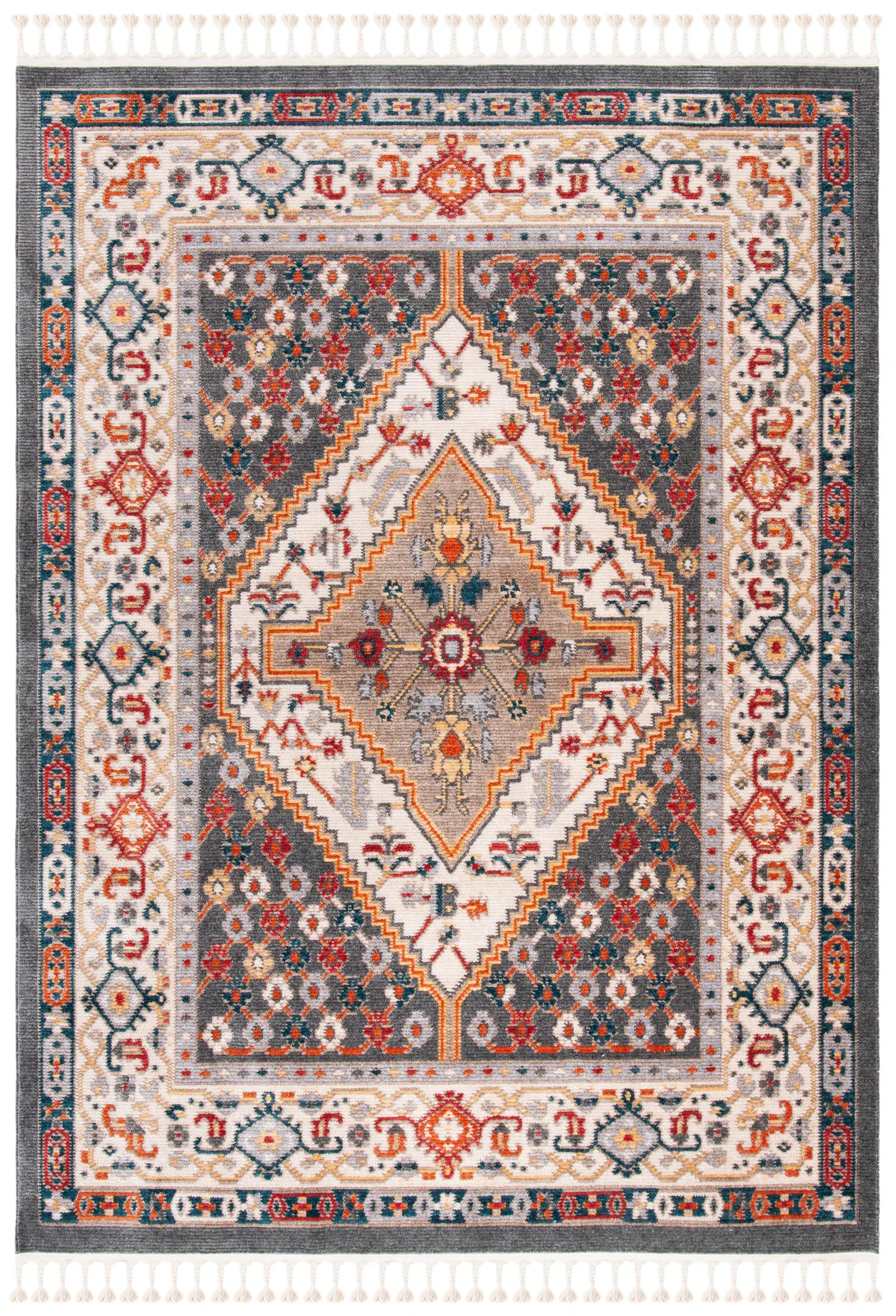 Farmhouse Diamond Medallion Rug