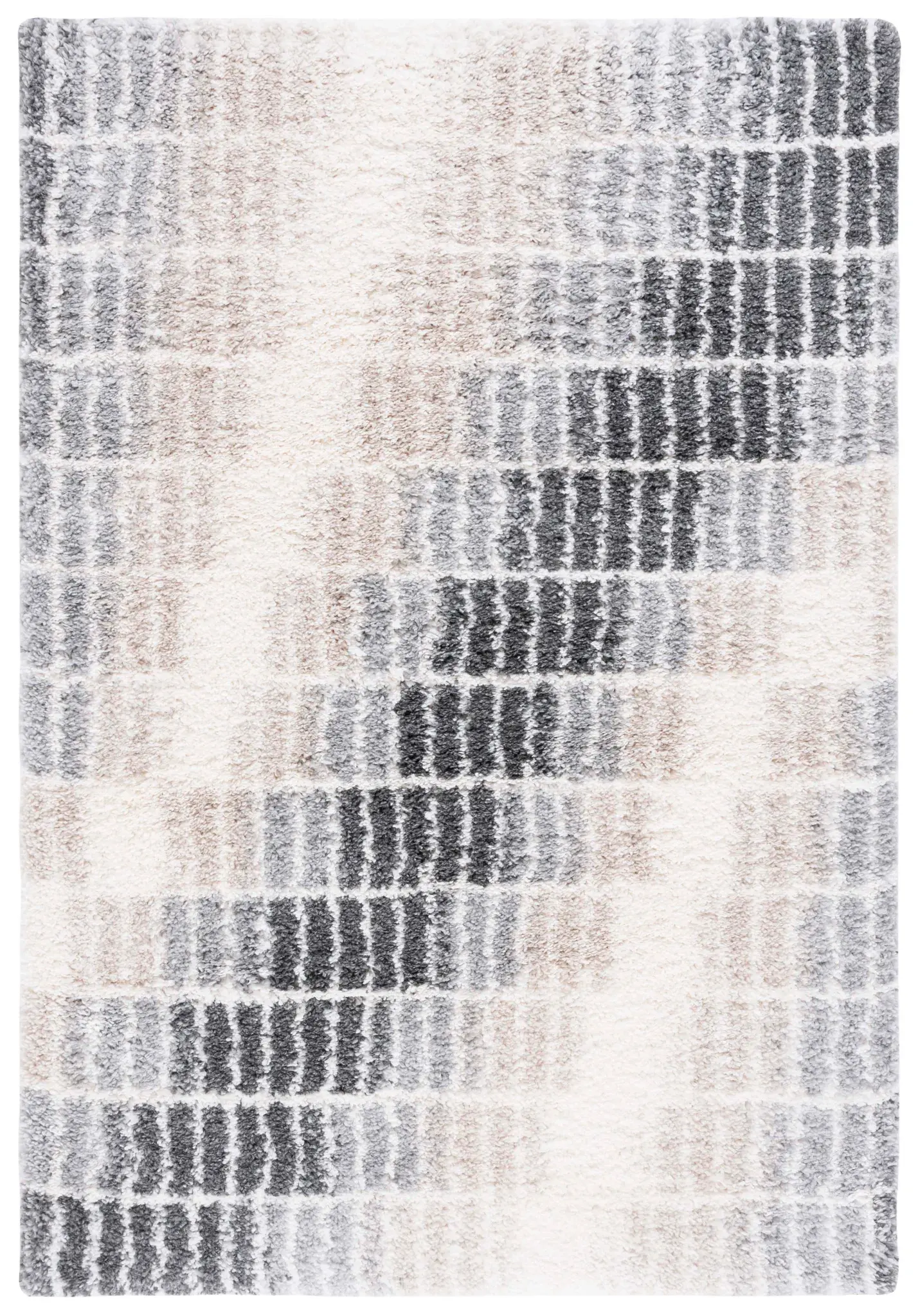 Fontana Mosaic Grid Shag Rug