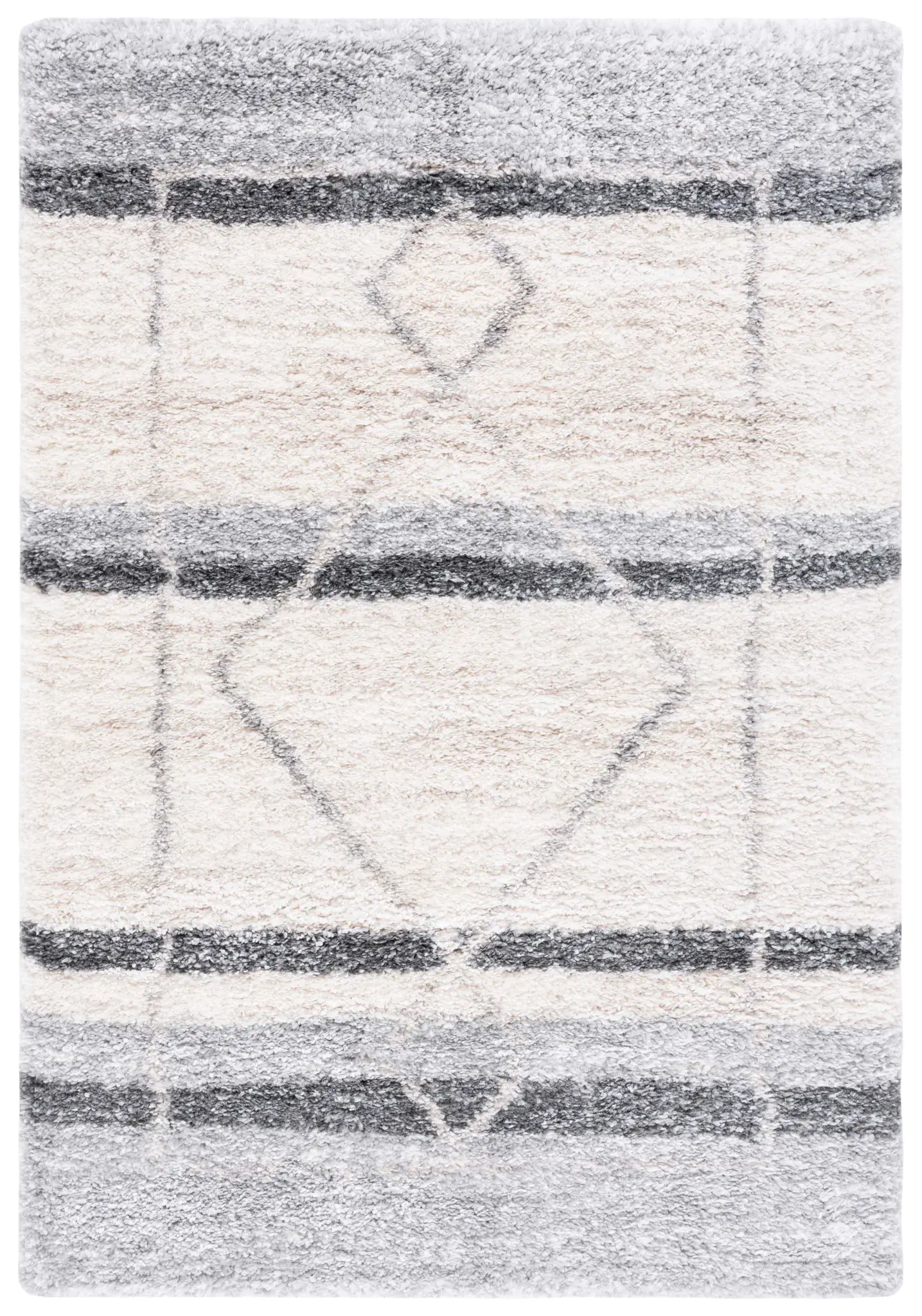 Fontana Striped Diamond Shag Rug