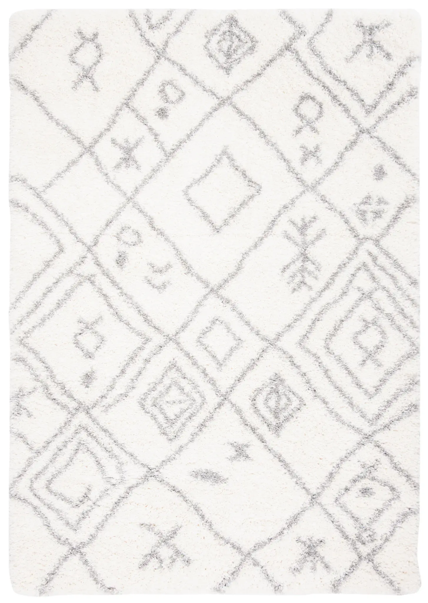Fontana Tribal Diamond Shag Rug