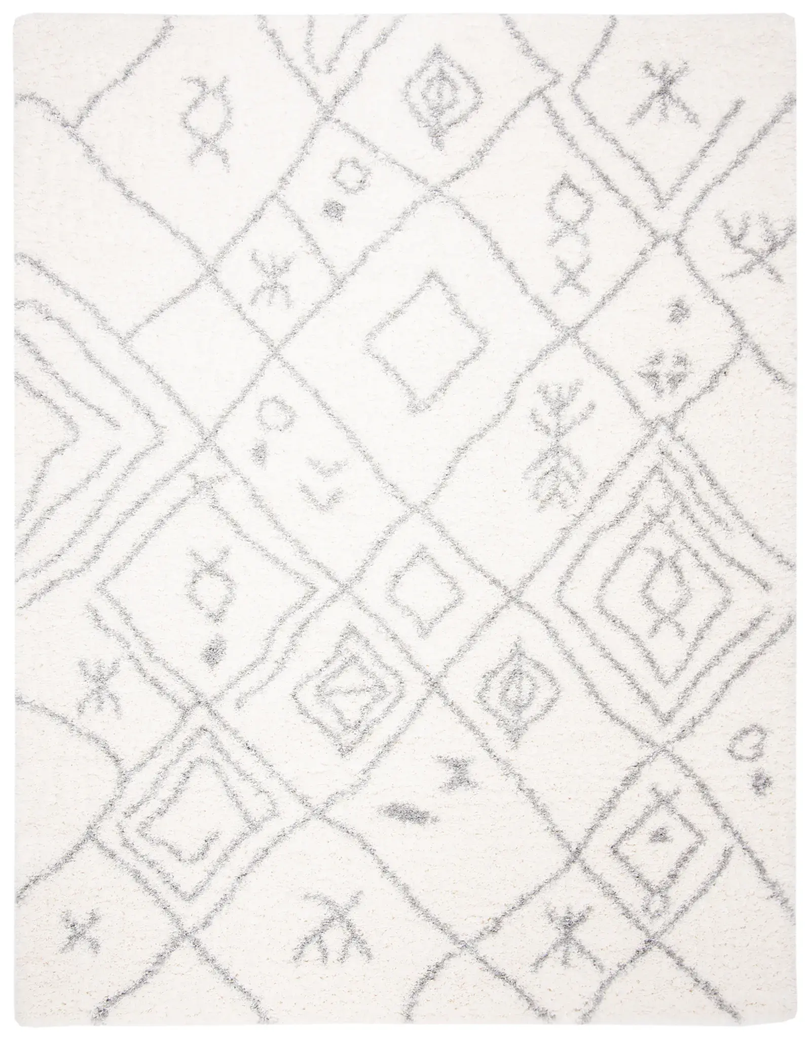 Fontana Tribal Diamond Shag Rug