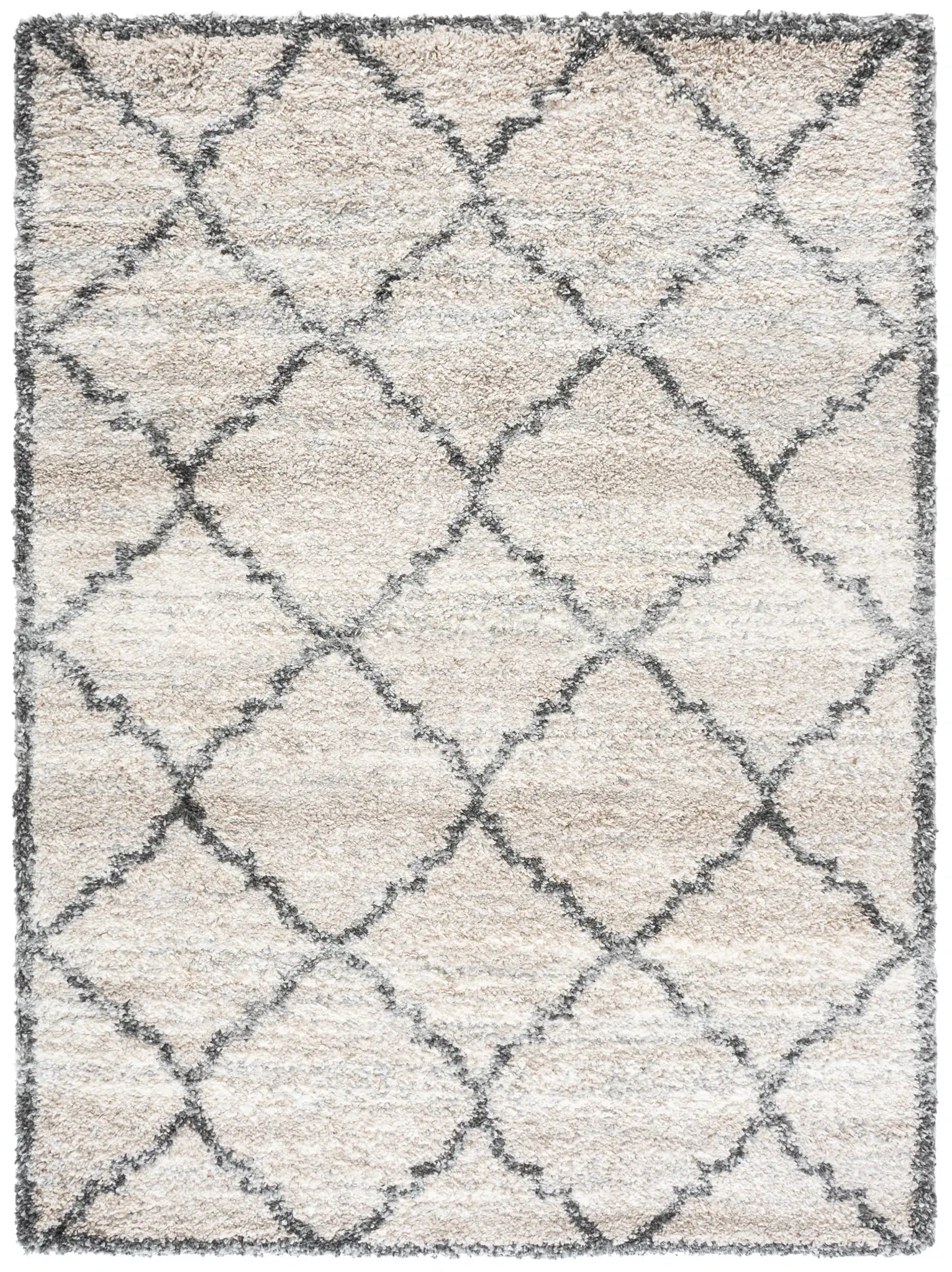 Fontana Scalloped Trellis Shag Rug