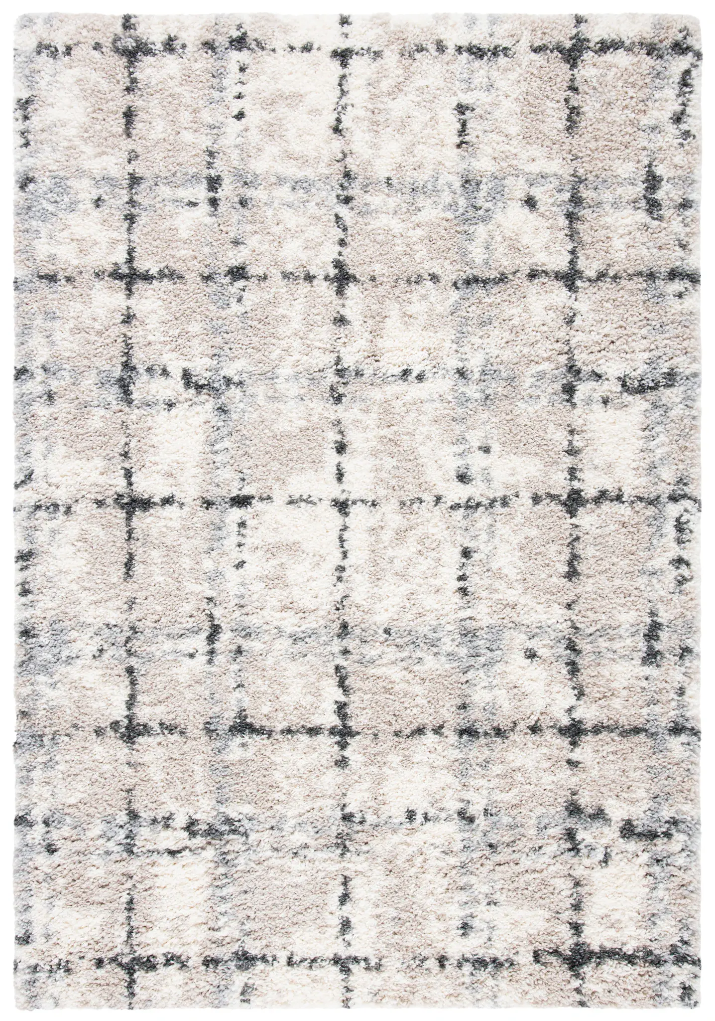 Fontana Grid Shag Rug