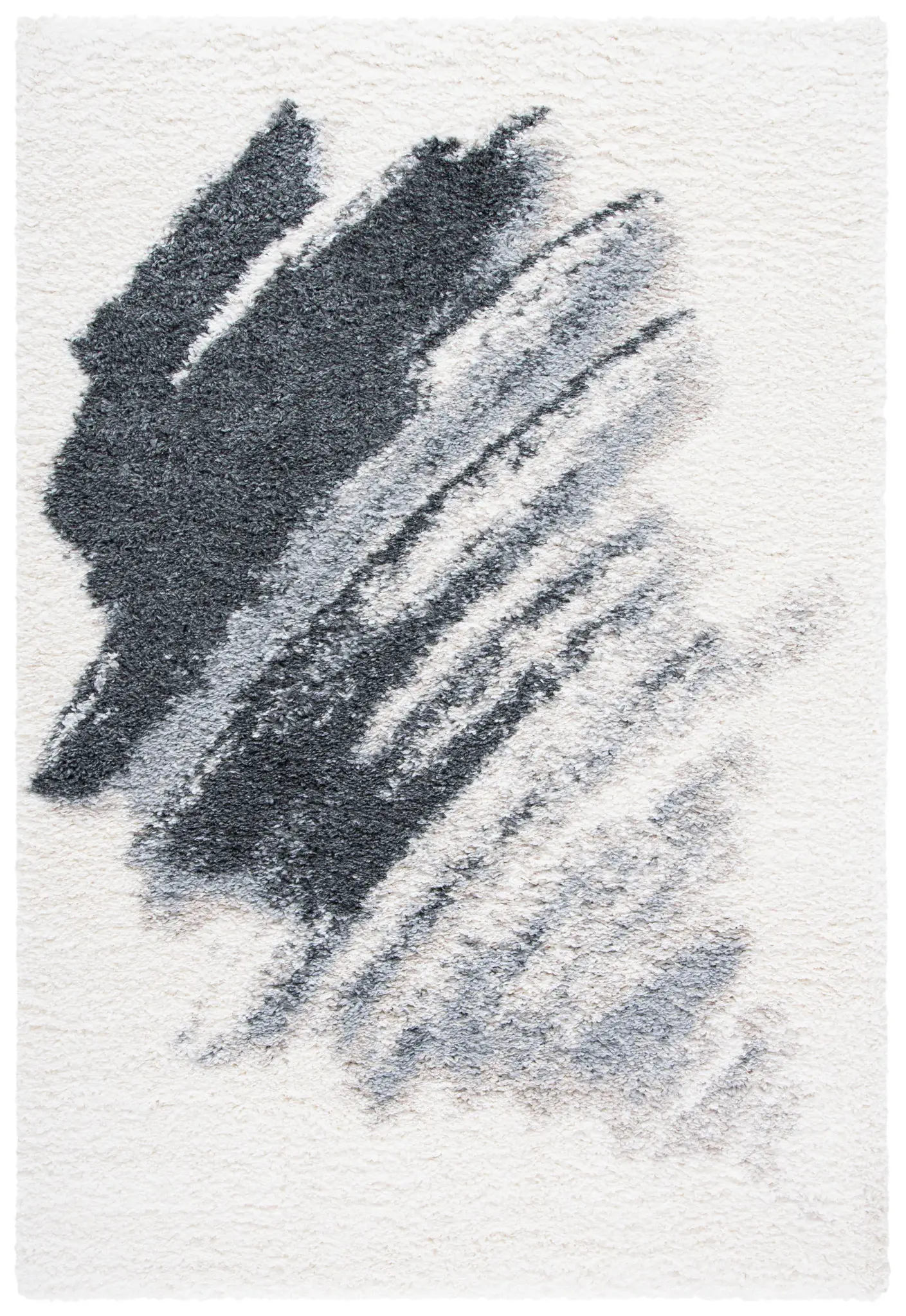 Fontana Diagonal Brushstroke Shag Rug