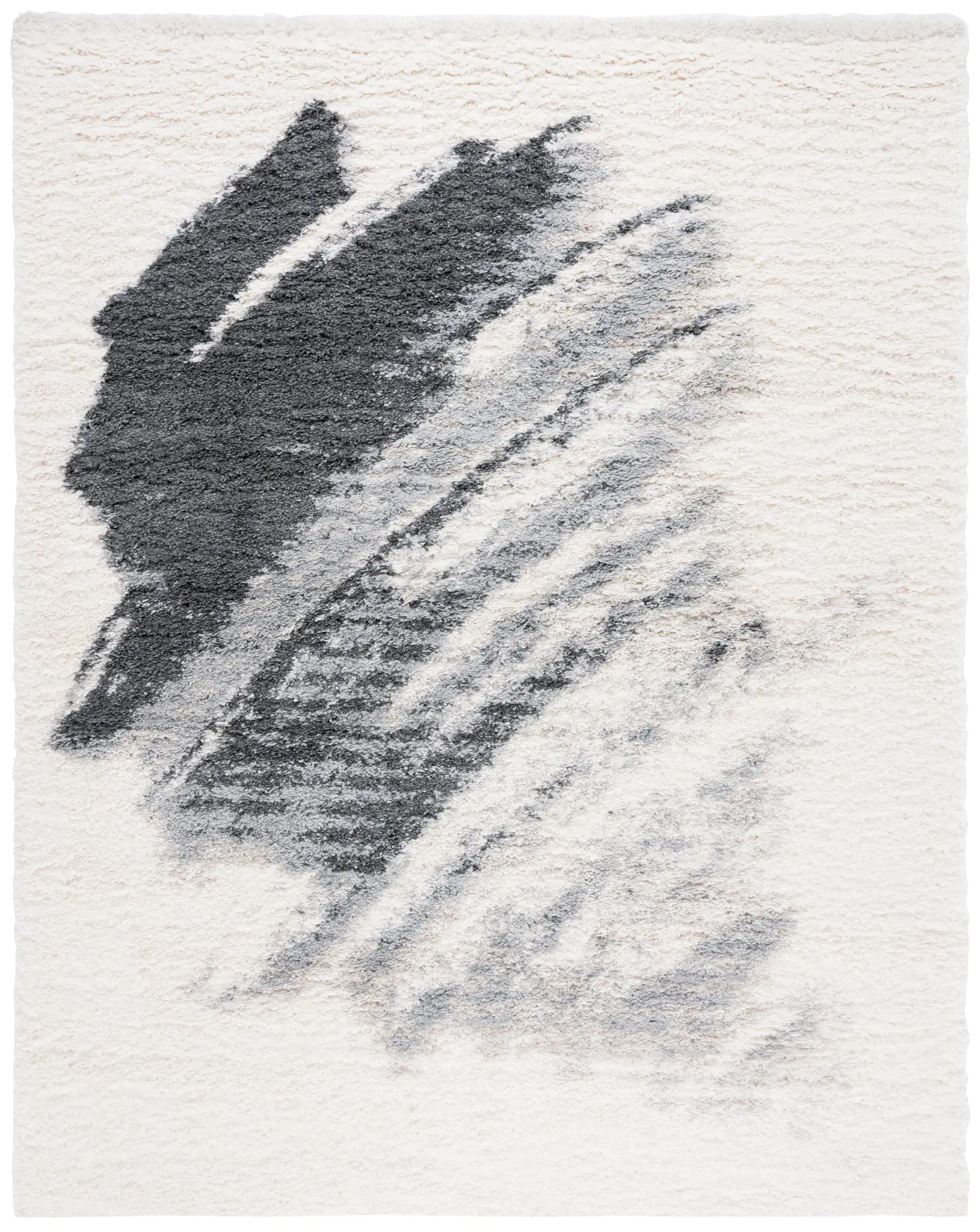 Fontana Diagonal Brushstroke Shag Rug