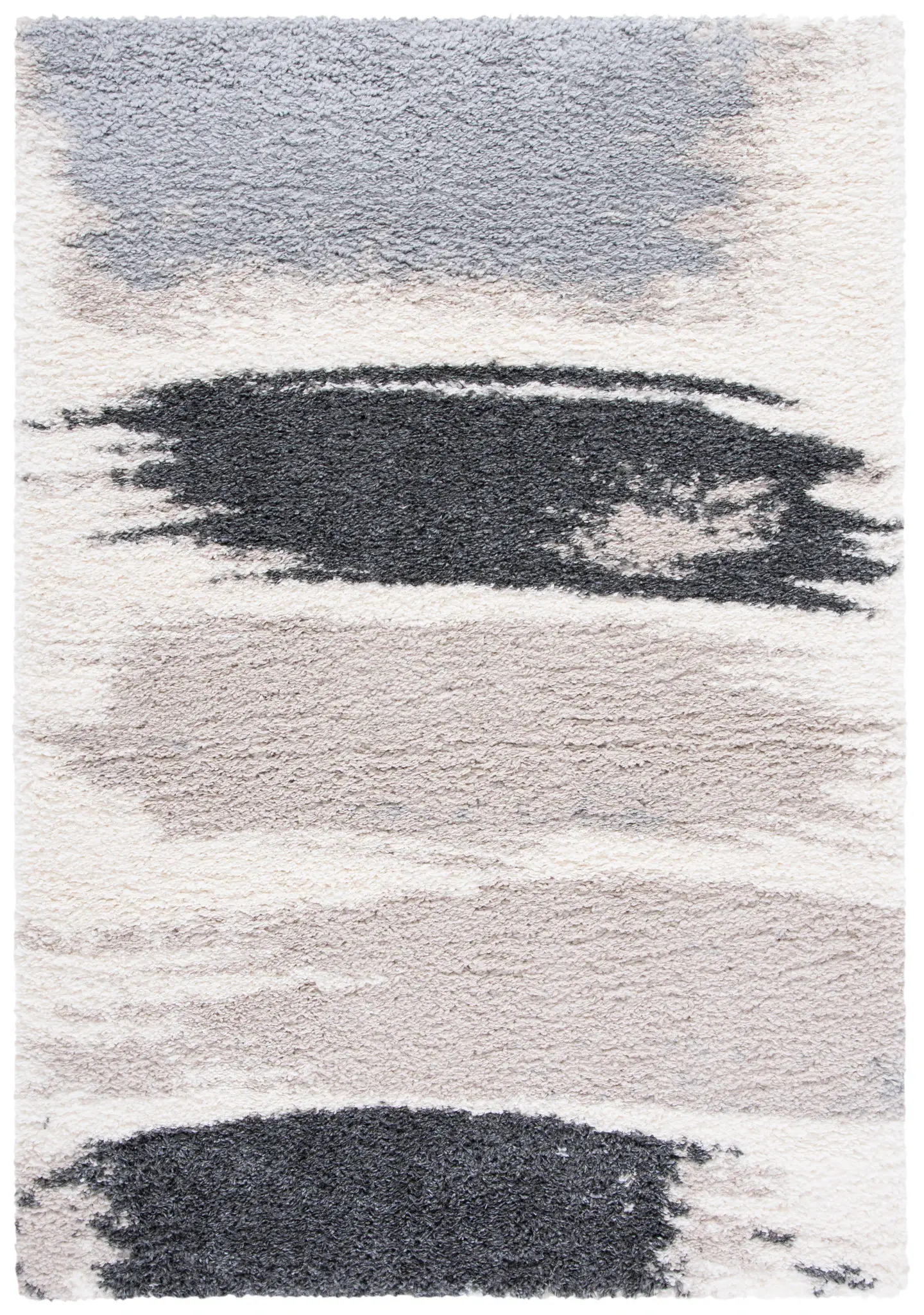 Fontana Abstract Banded Shag Rug