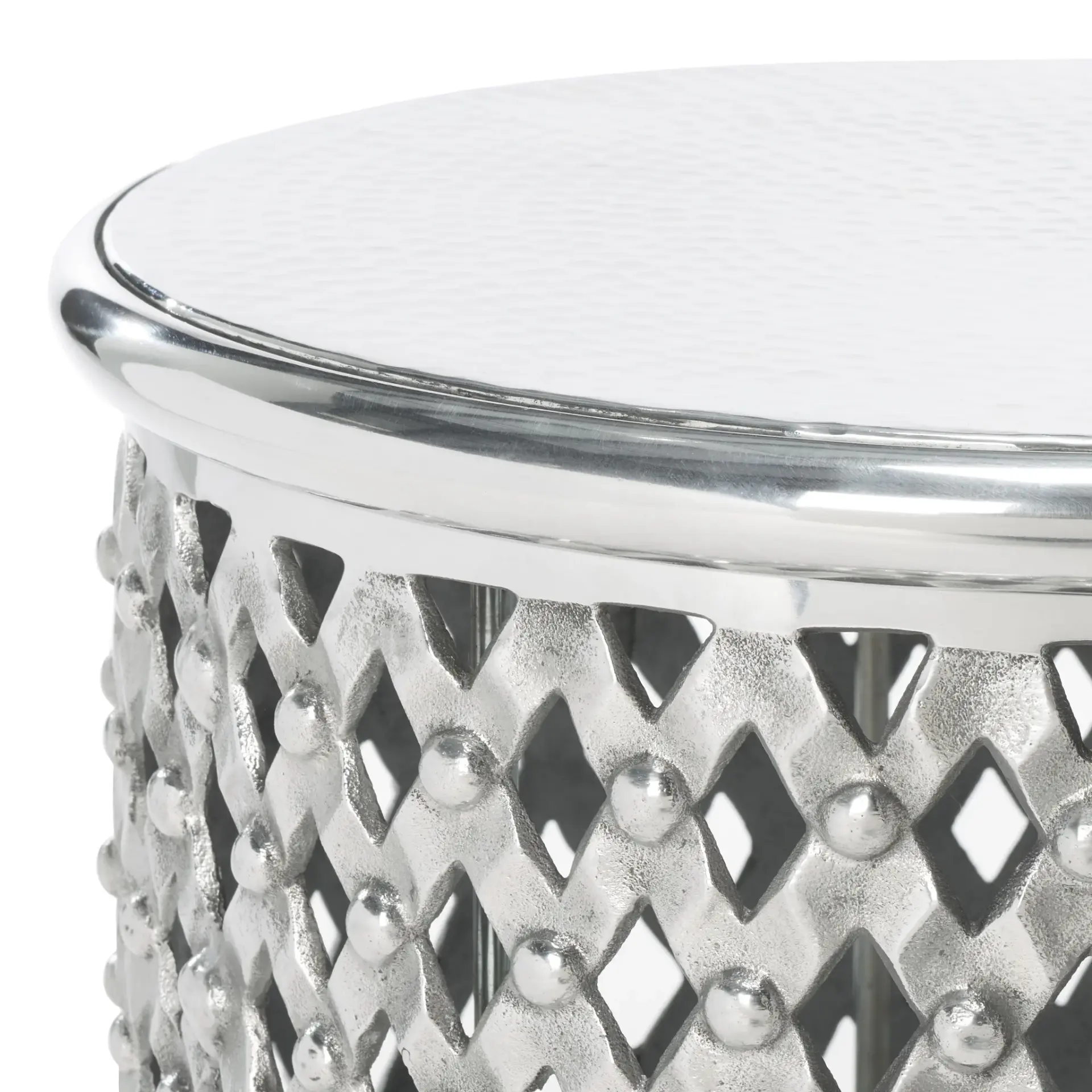 Metal Lace Table Stool