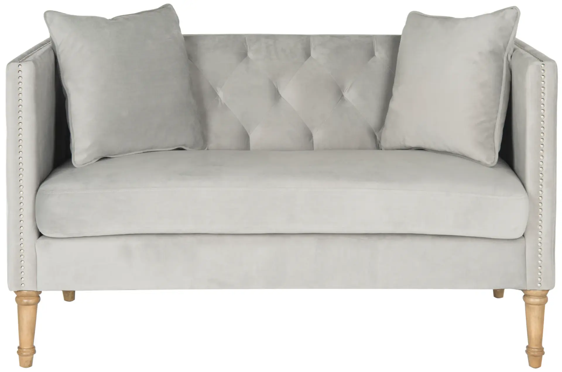 Sarah Settee With Throw Pillow