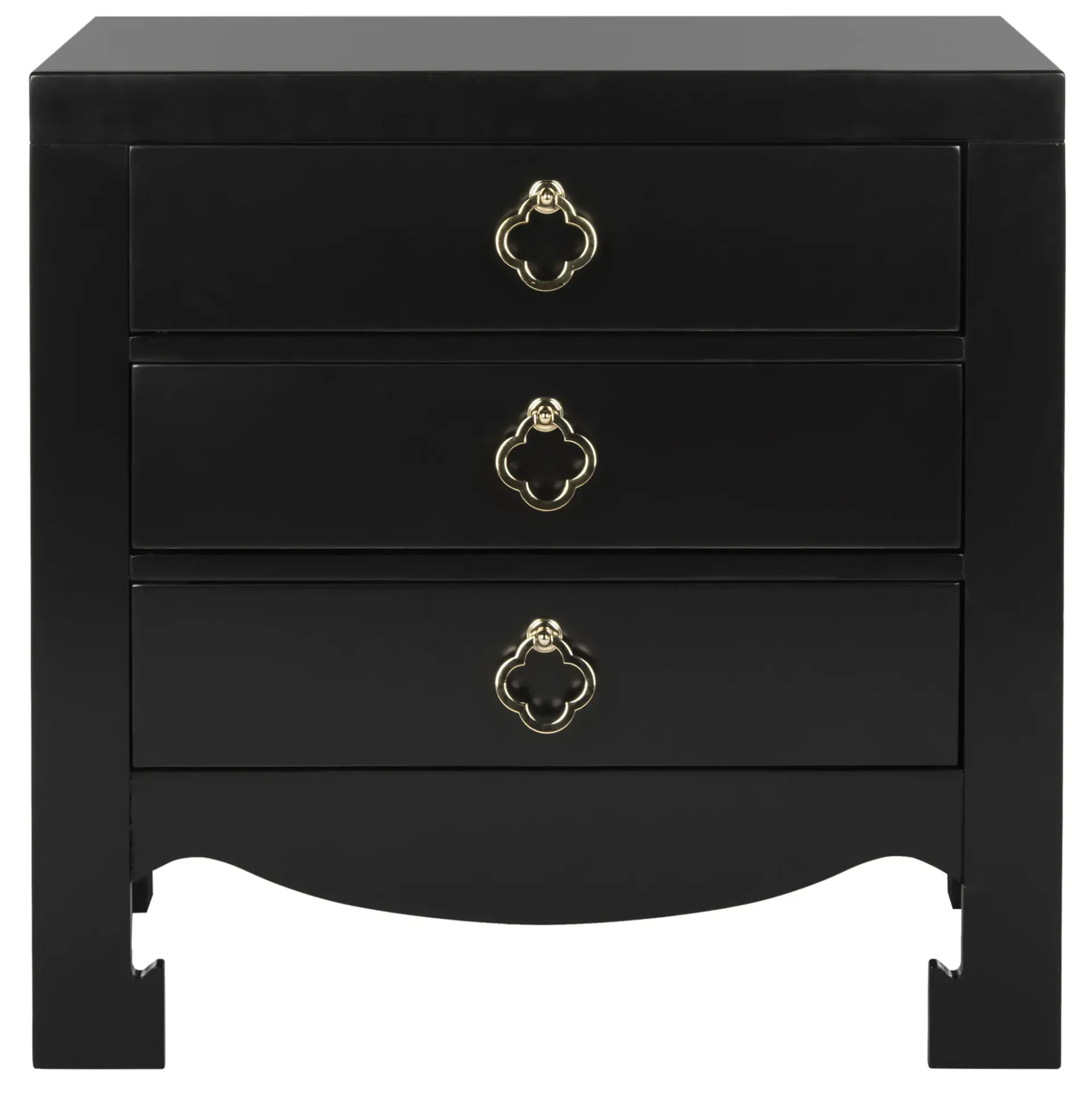 Nero Three-Drawer Nightstand