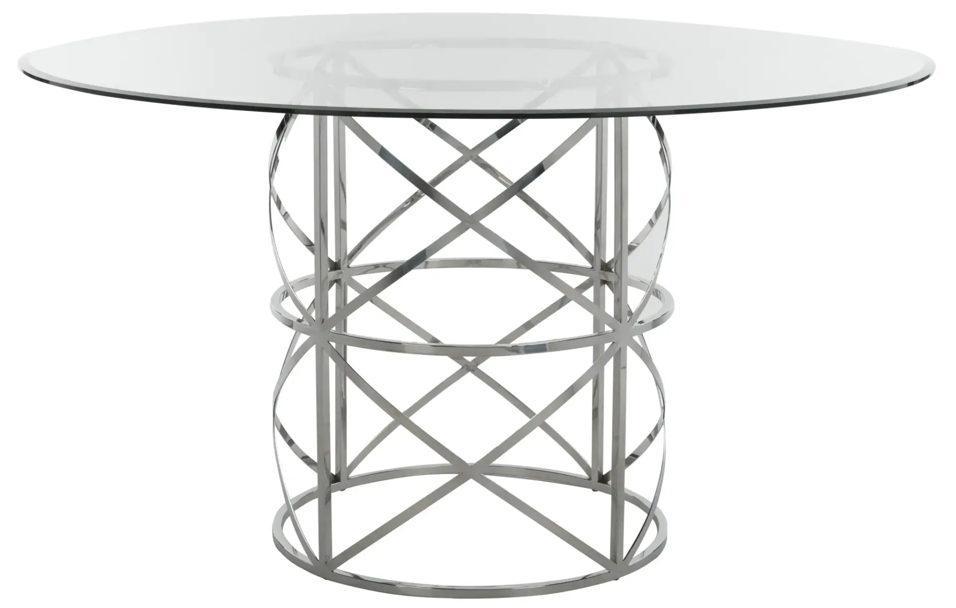 Ren 54" Glass Top Dining Table
