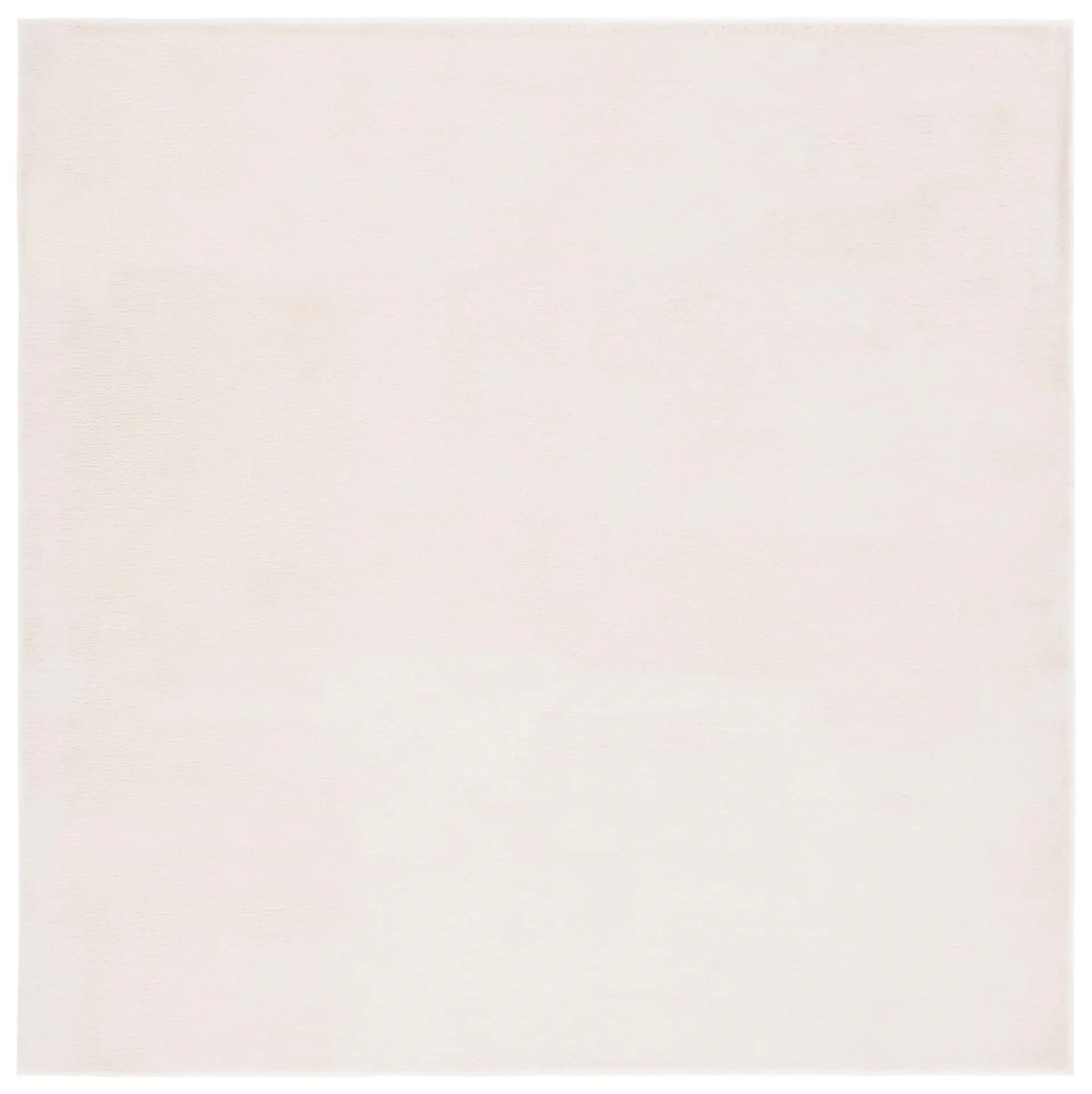 Faux Rabbit Fur Solid Washable Rug