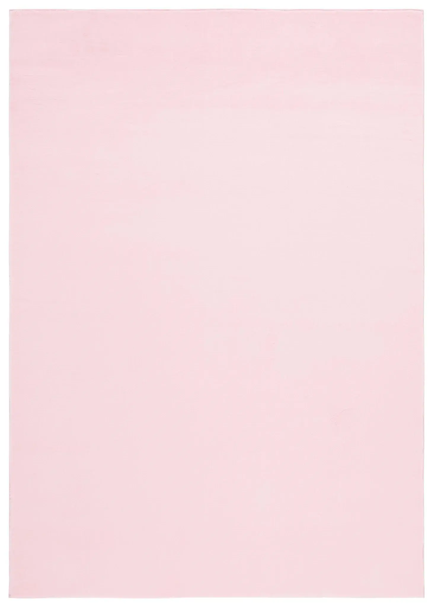 Faux Rabbit Fur Solid Washable Rug