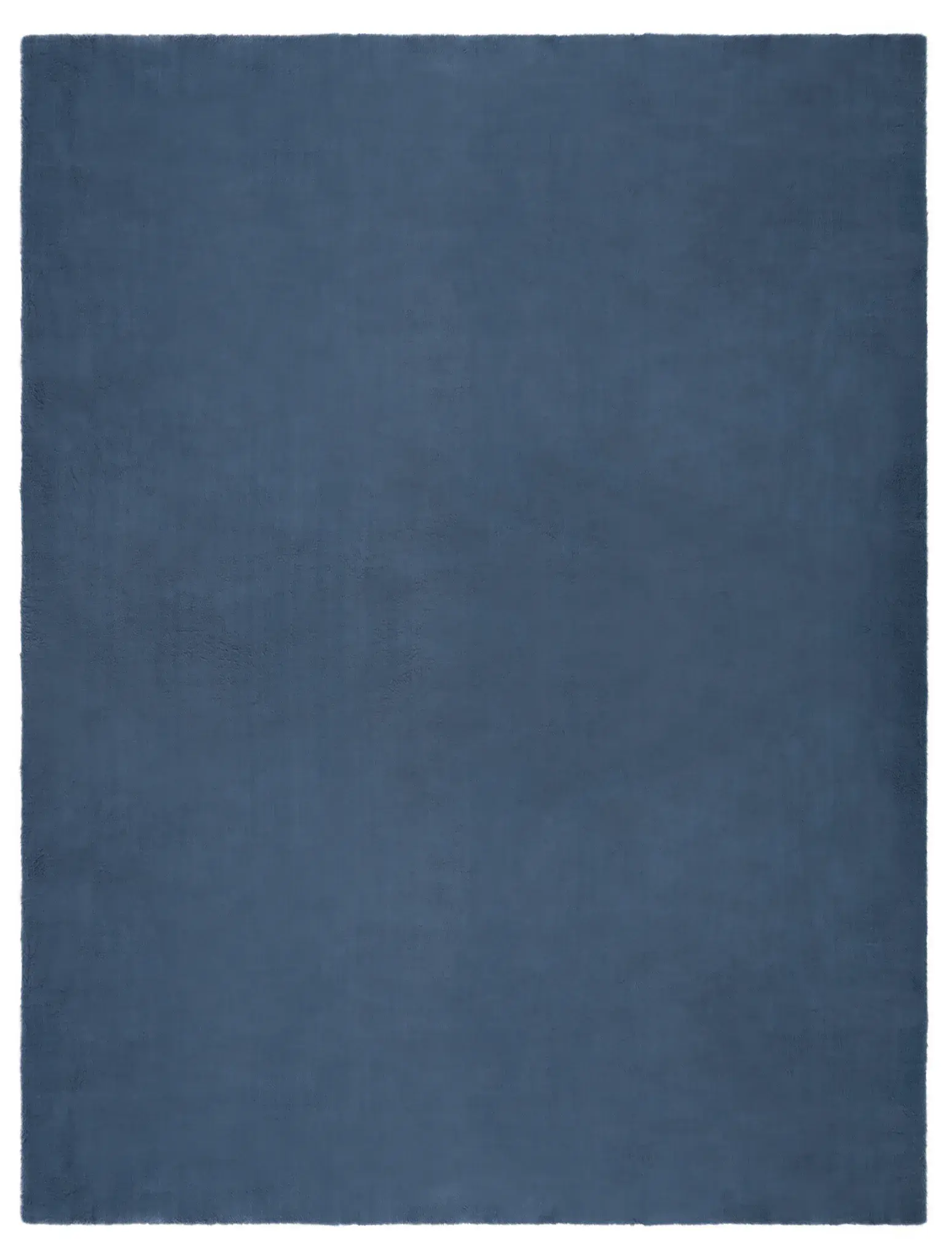 Faux Rabbit Fur Solid Washable Rug