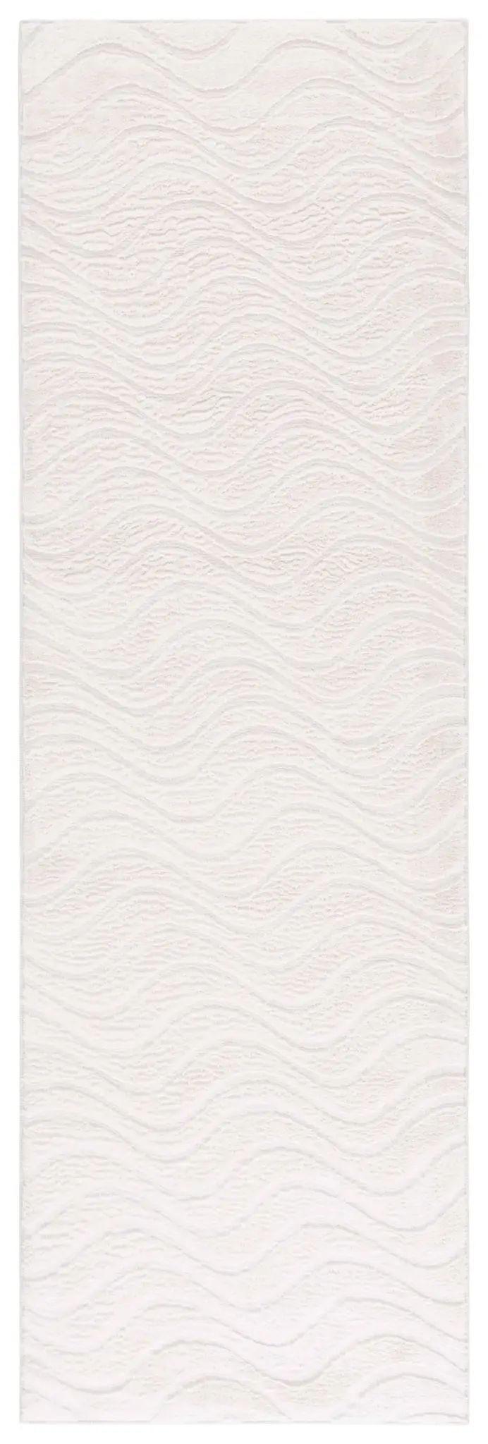 Faux Rabbit Fur Wave Washable Rug