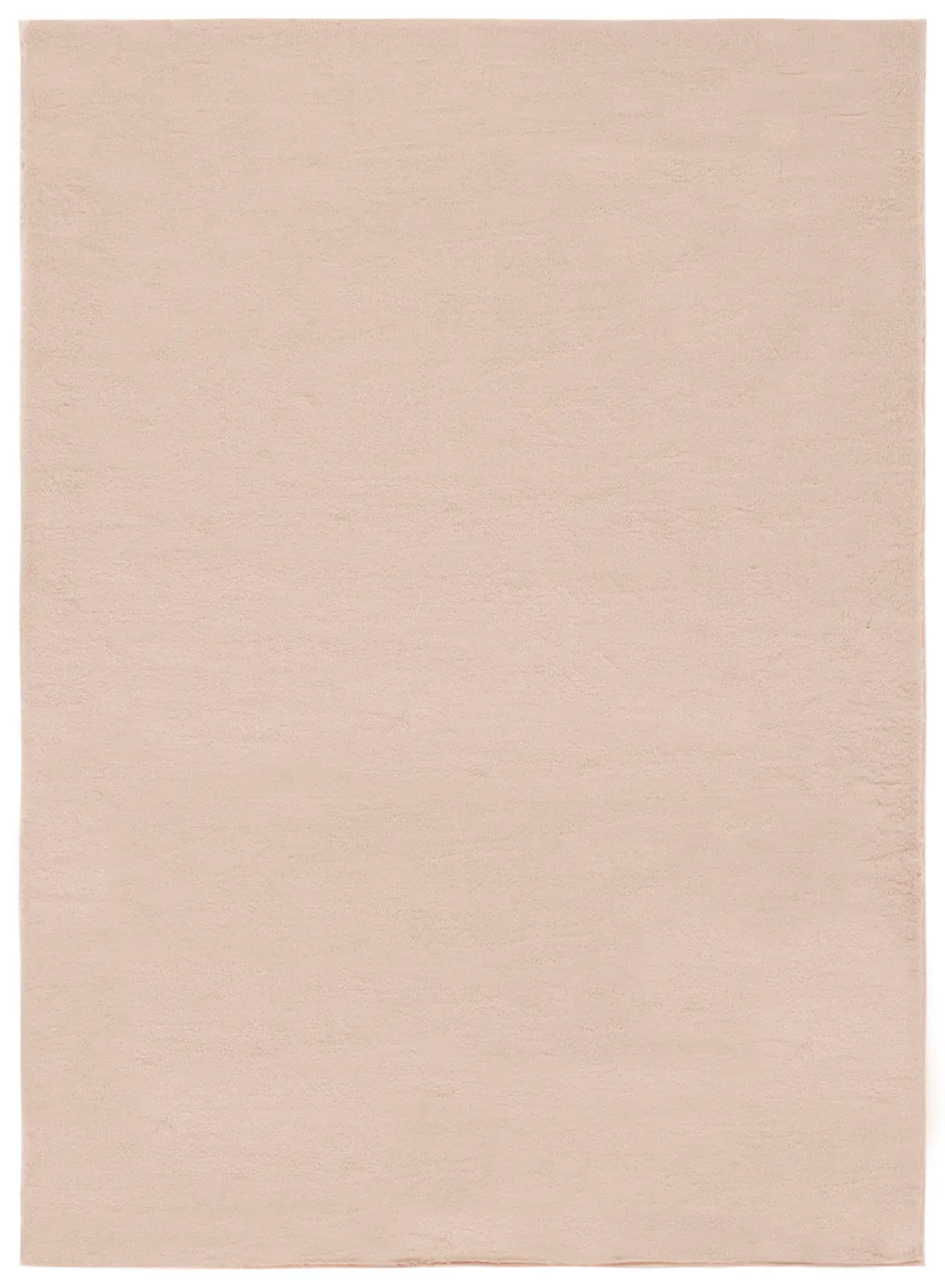 Faux Rabbit Fur Solid Washable Rug