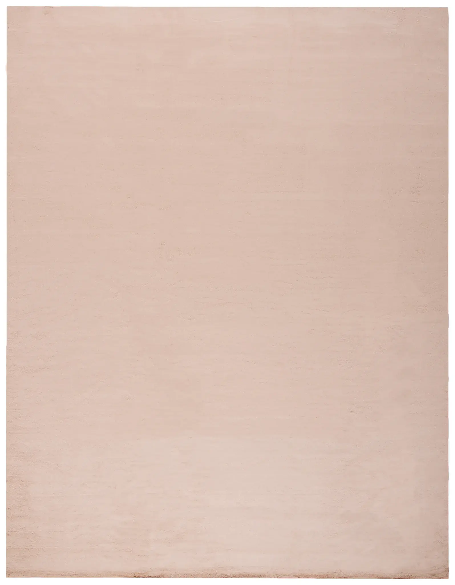 Faux Rabbit Fur Solid Washable Rug