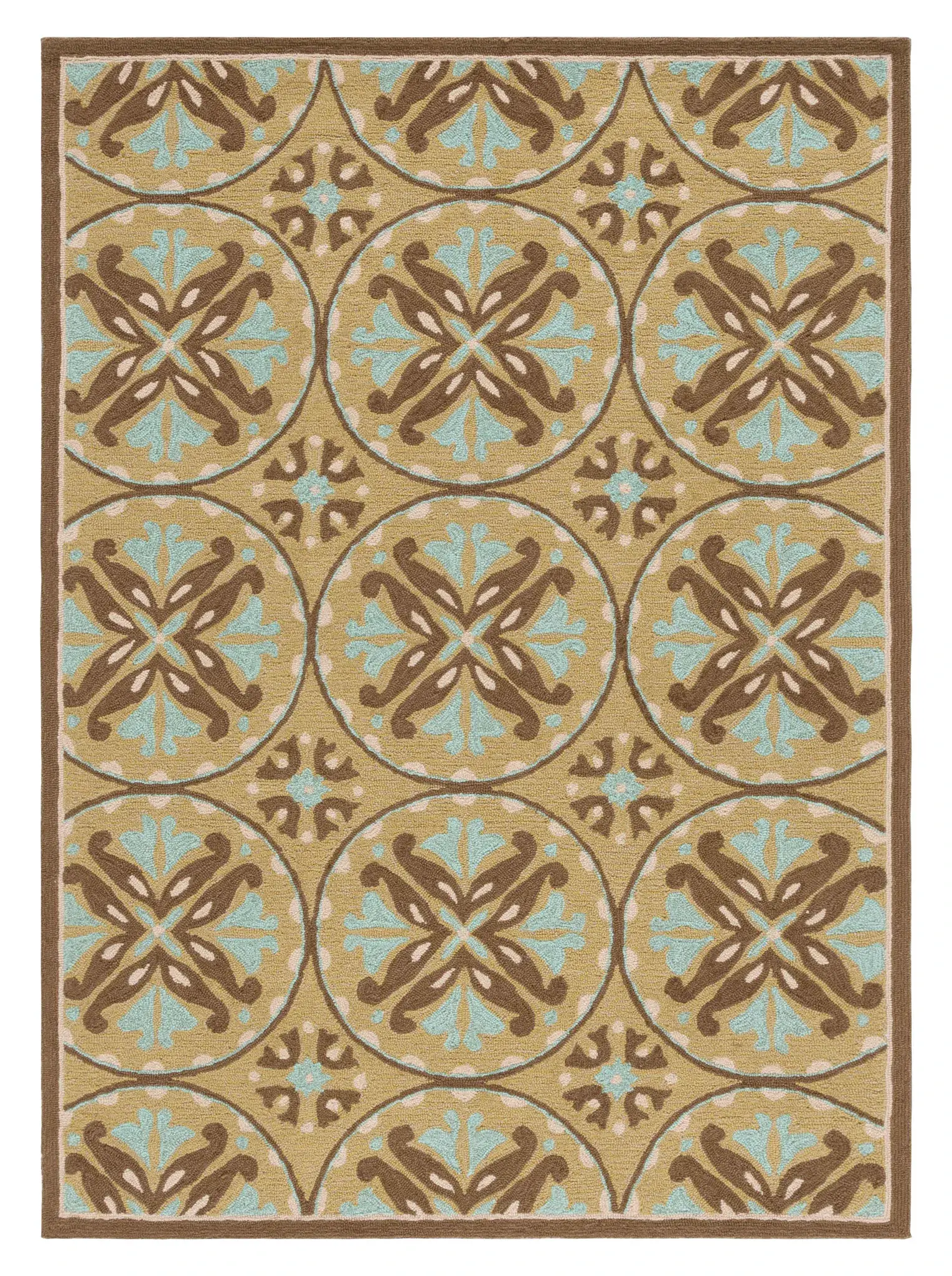 Four Seasons Circular Medallion Outdoor Rug