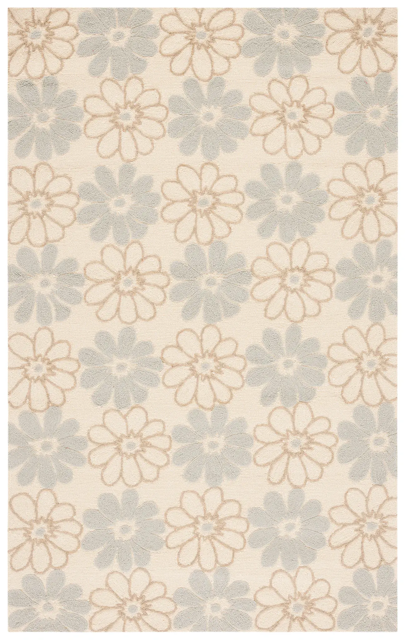 Four Seasons Bohemian Floral Hand-Hooked Rug