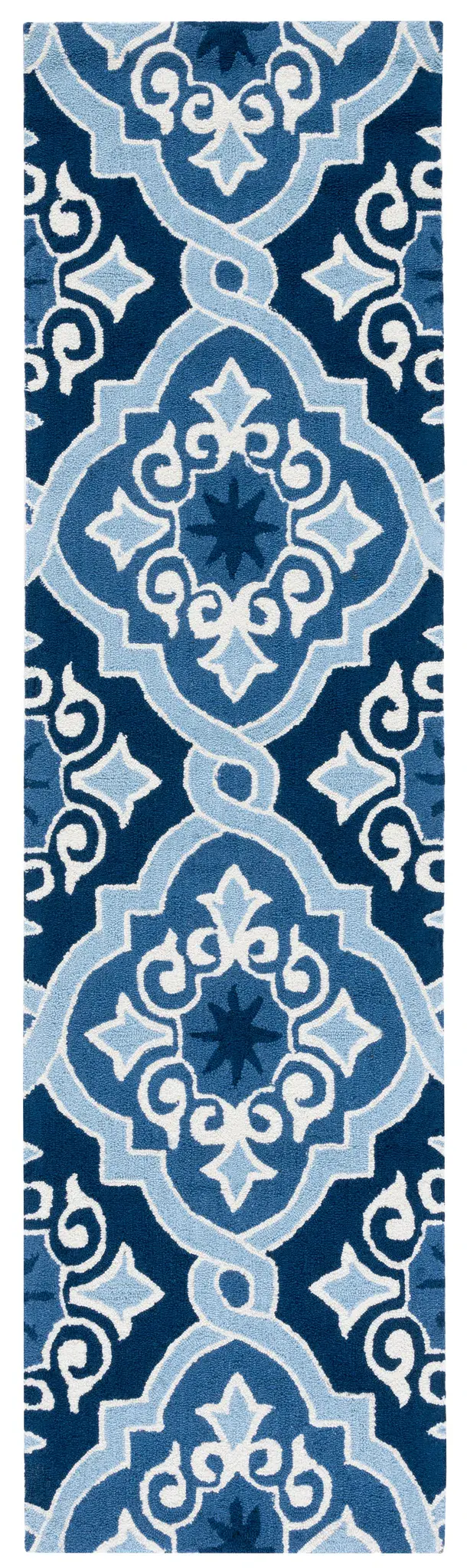 Four Seasons Scroll Trellis Hand-Hooked Rug