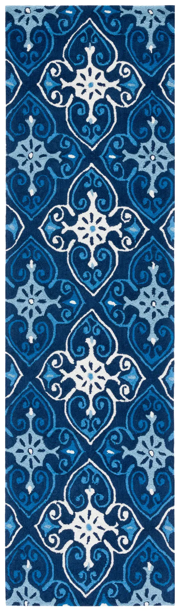 Four Seasons Quatrefoil Tile Hand-Hooked Rug