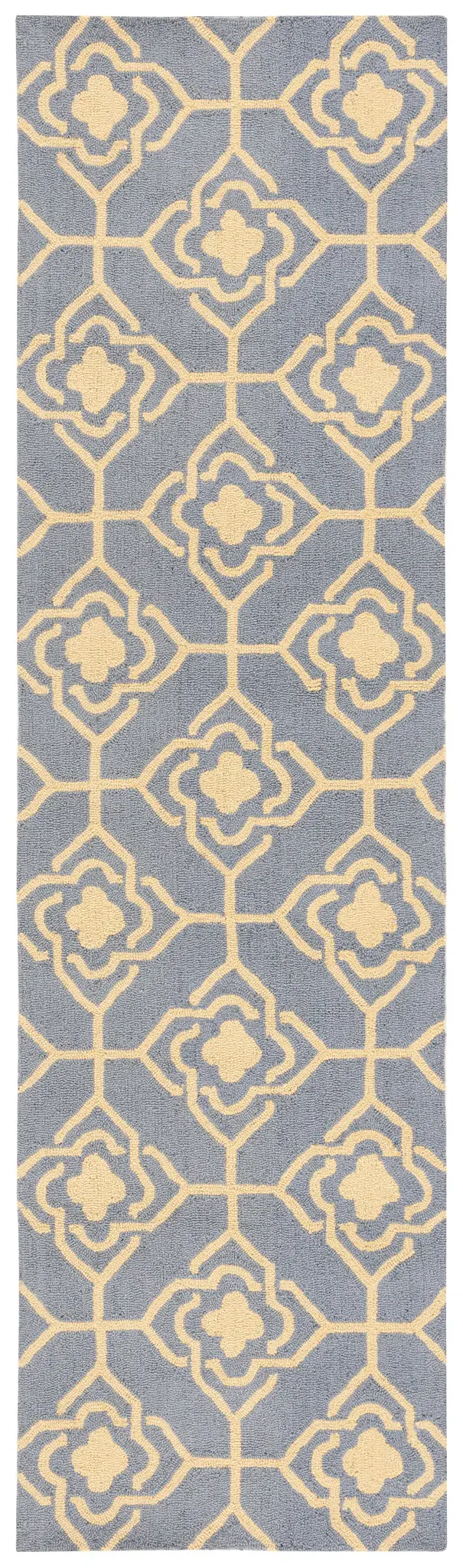 Four Seasons Interlocking Lattice Hand-Hooked Rug