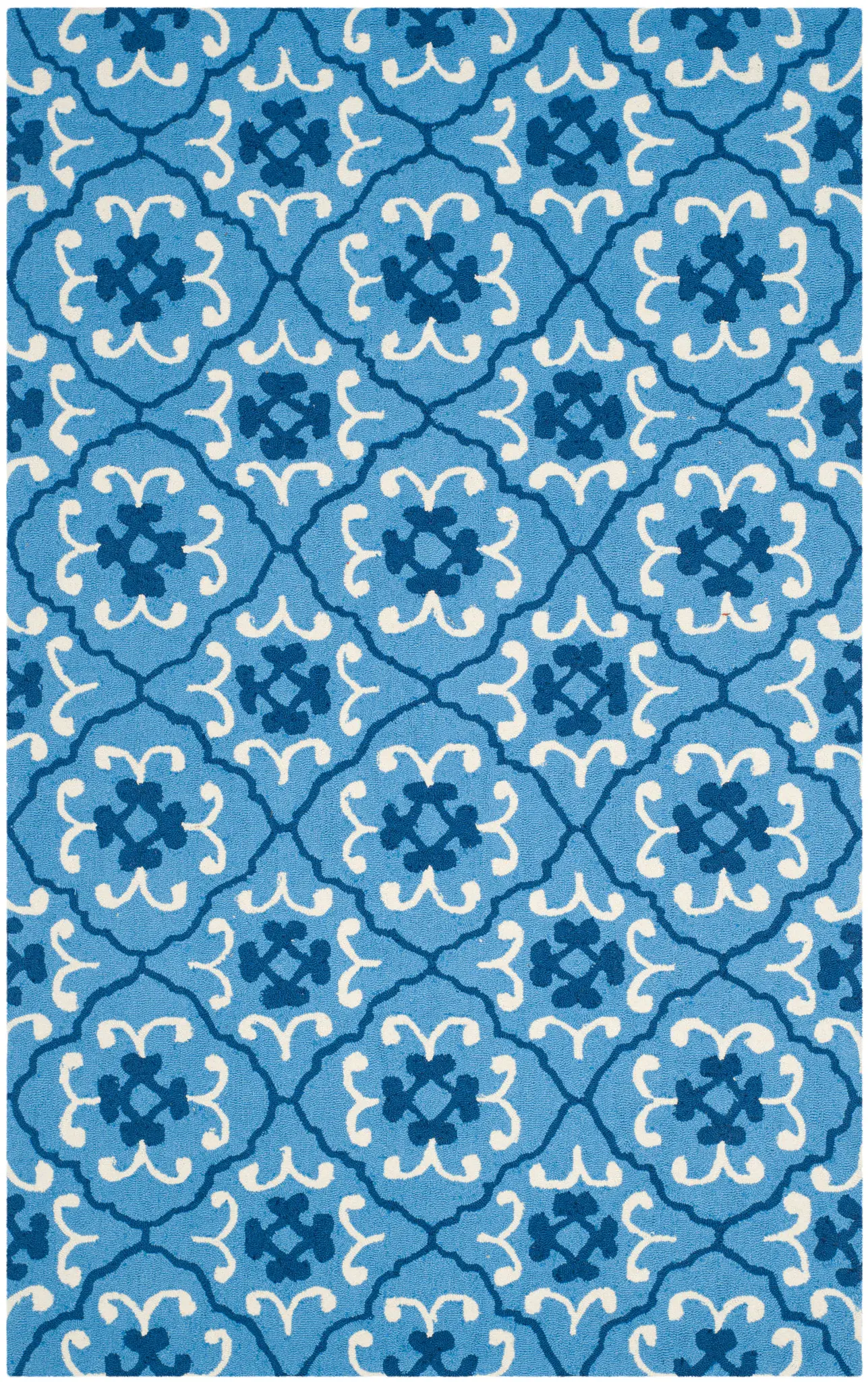 Four Seasons Trellis Hand-Hooked Rug