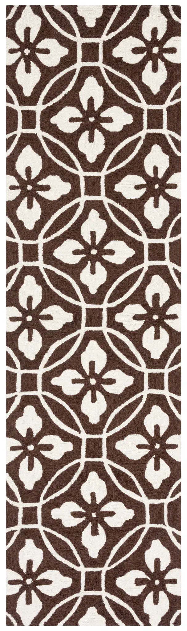 Four Seasons Floral Tile Hand-Hooked Rug