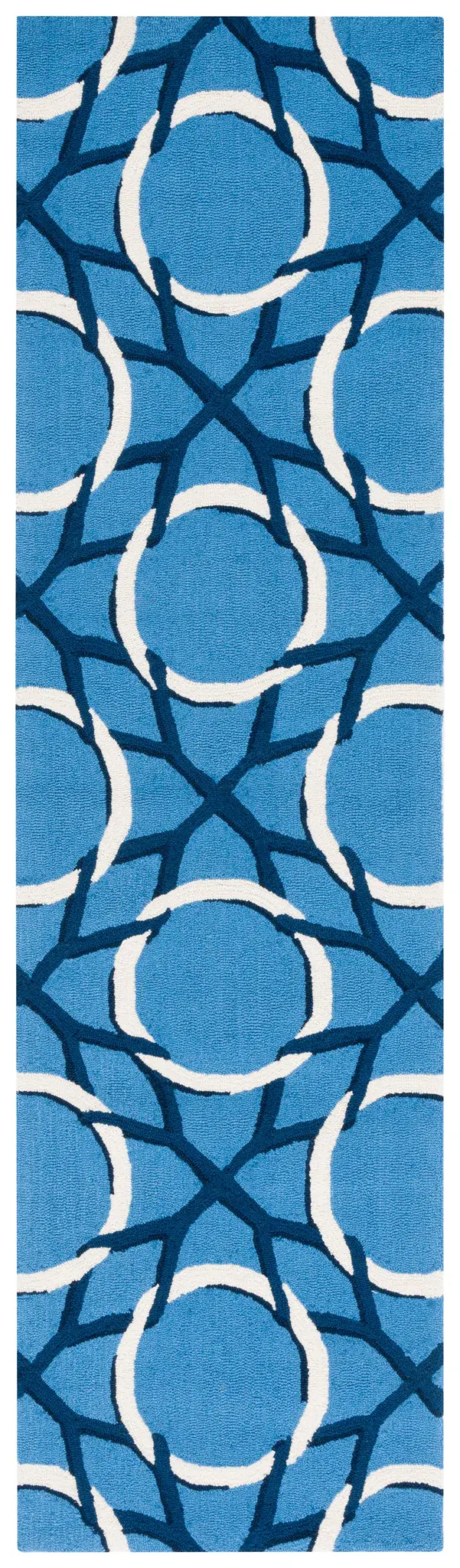 Four Seasons Interlocking Circles Hand-Hooked Rug